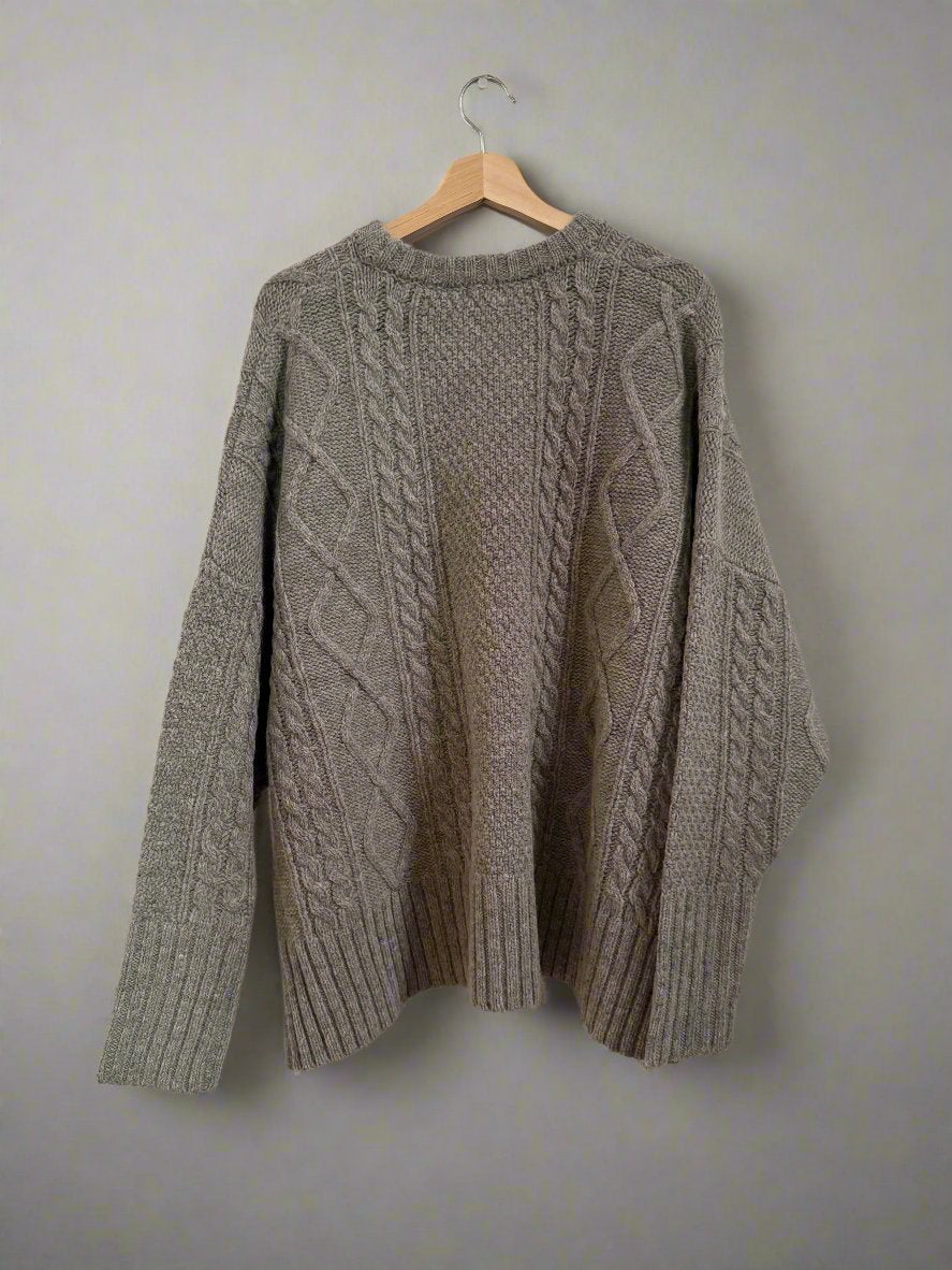 Shetland wool grey sweater