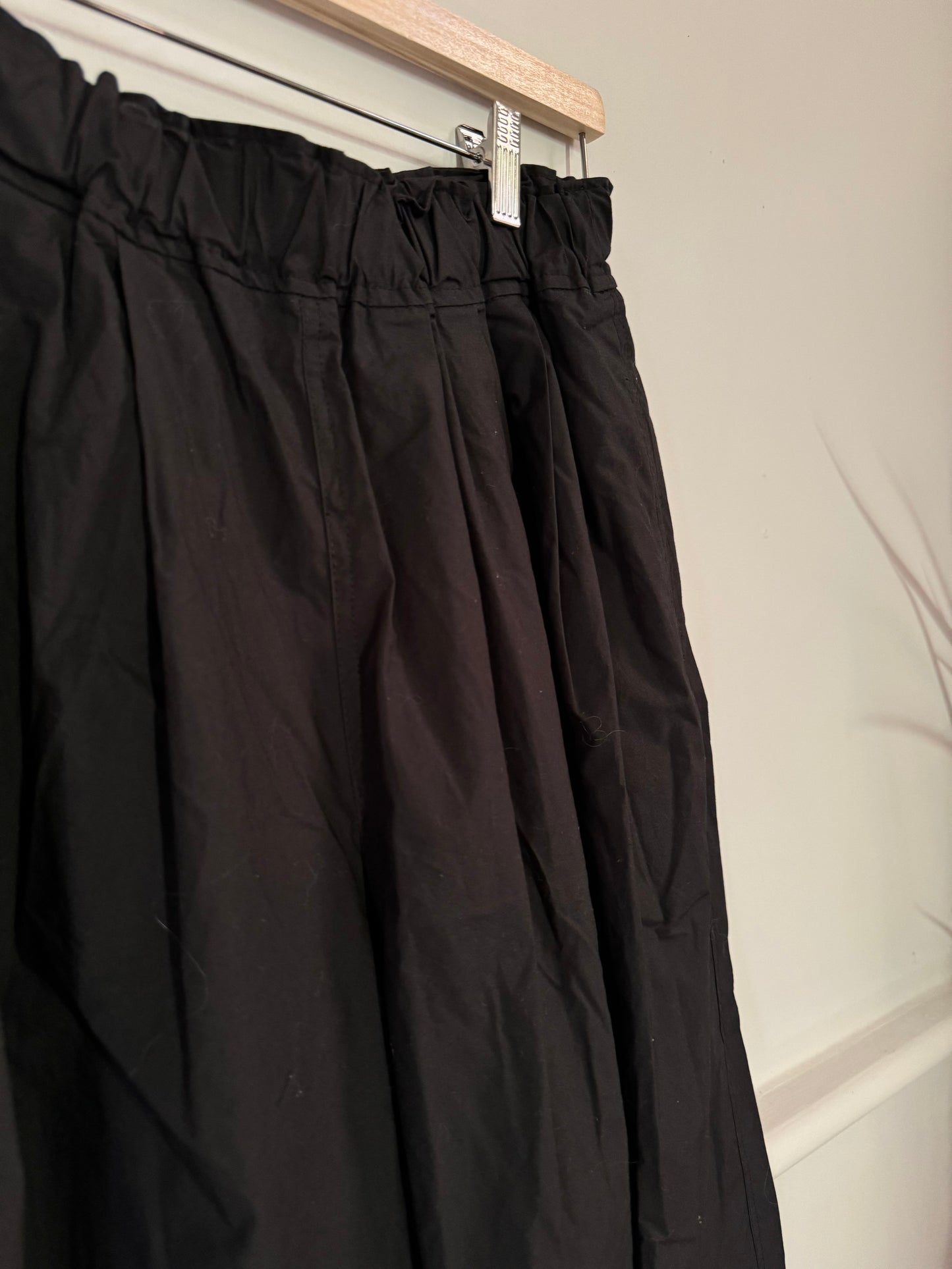 Black cotton pants
