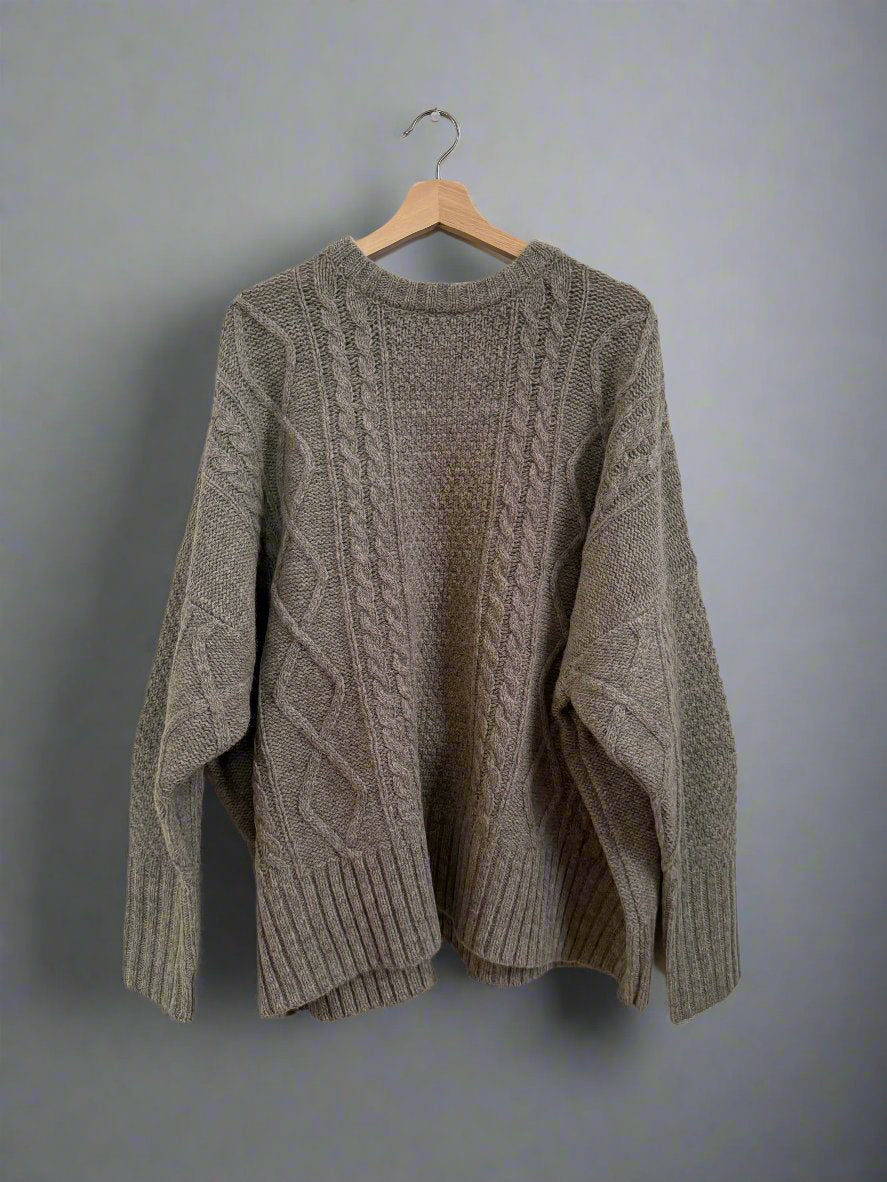 Shetland wool grey sweater