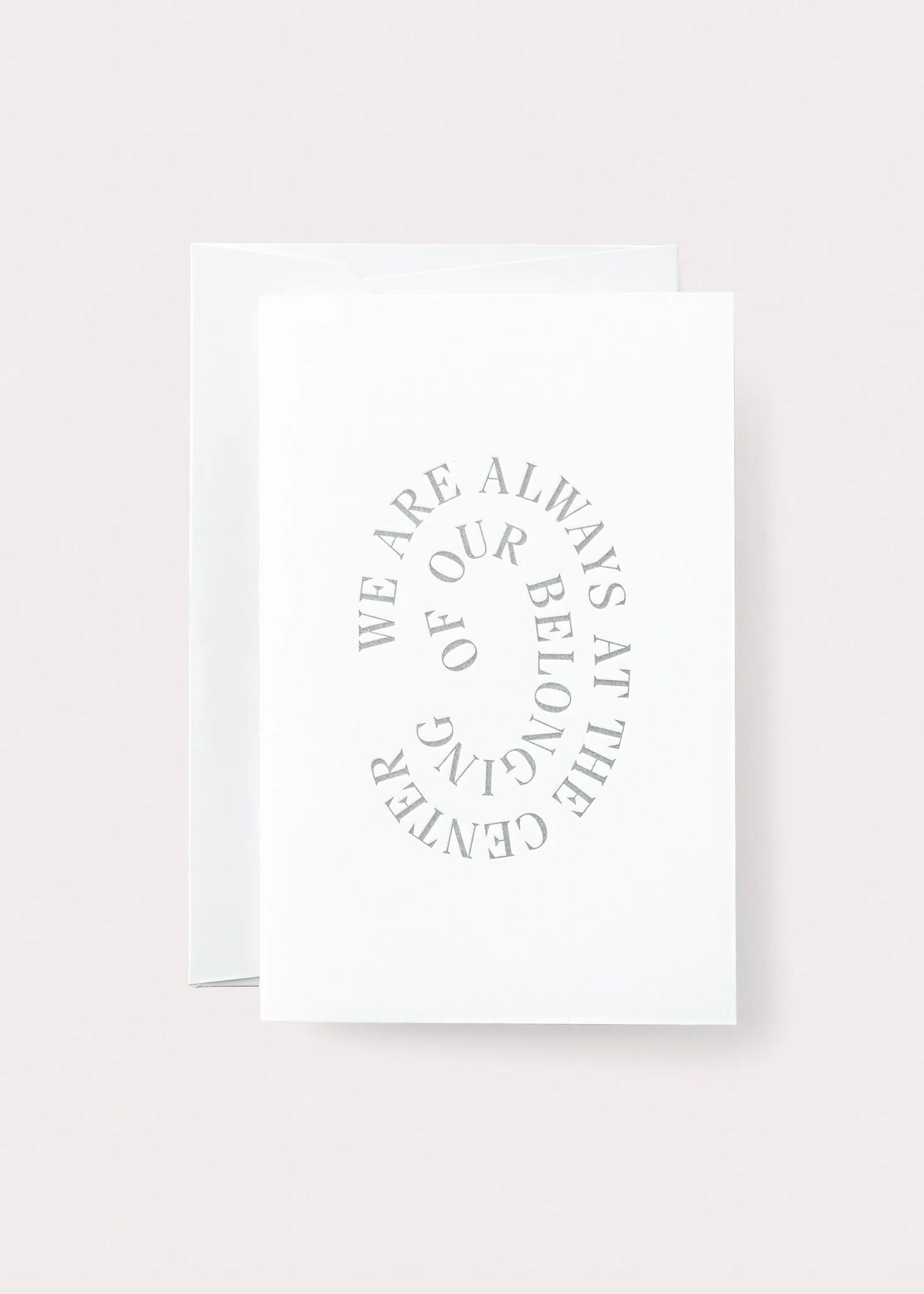 Belonging card