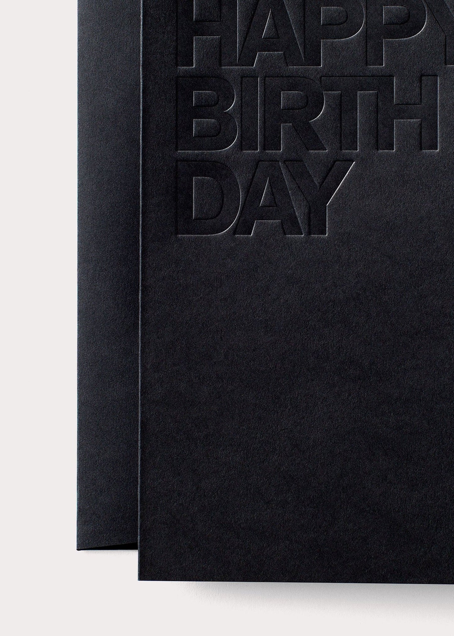 Birthday black card