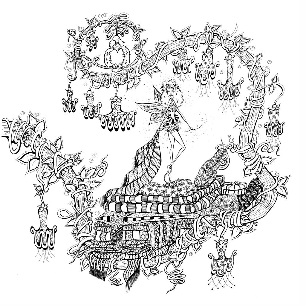 Fairies in Dreamland: An Artist's Coloring Book - page 5