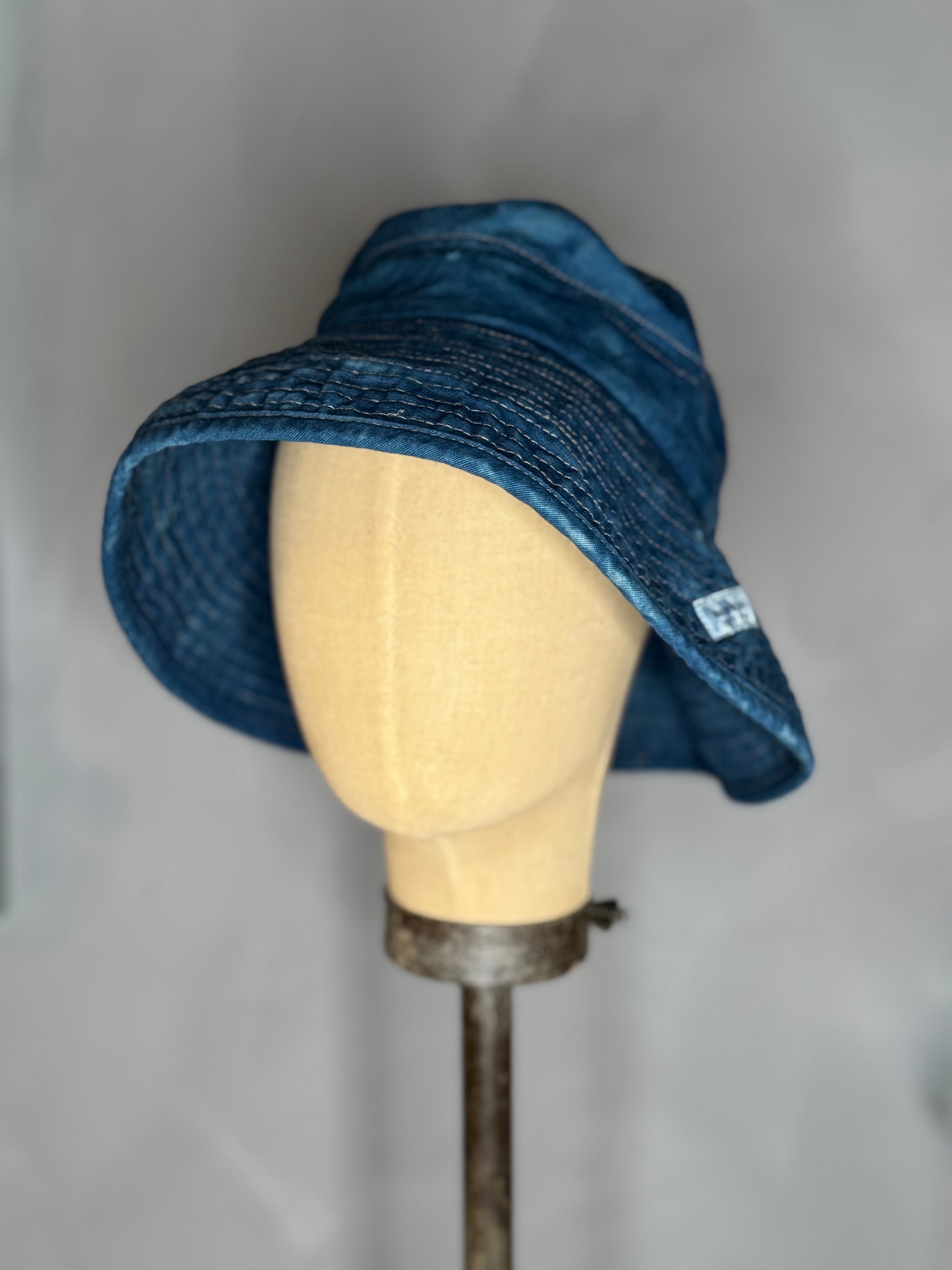 japanese indigo bucket hat