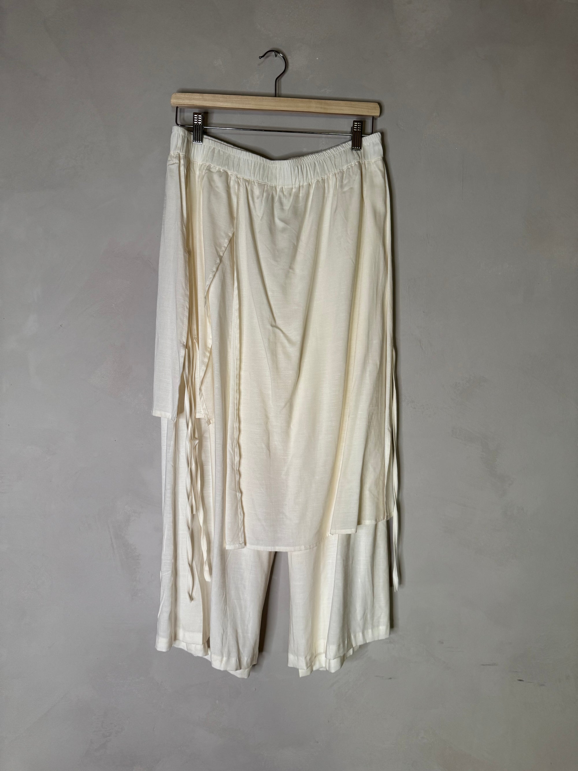 linen multi layer pants