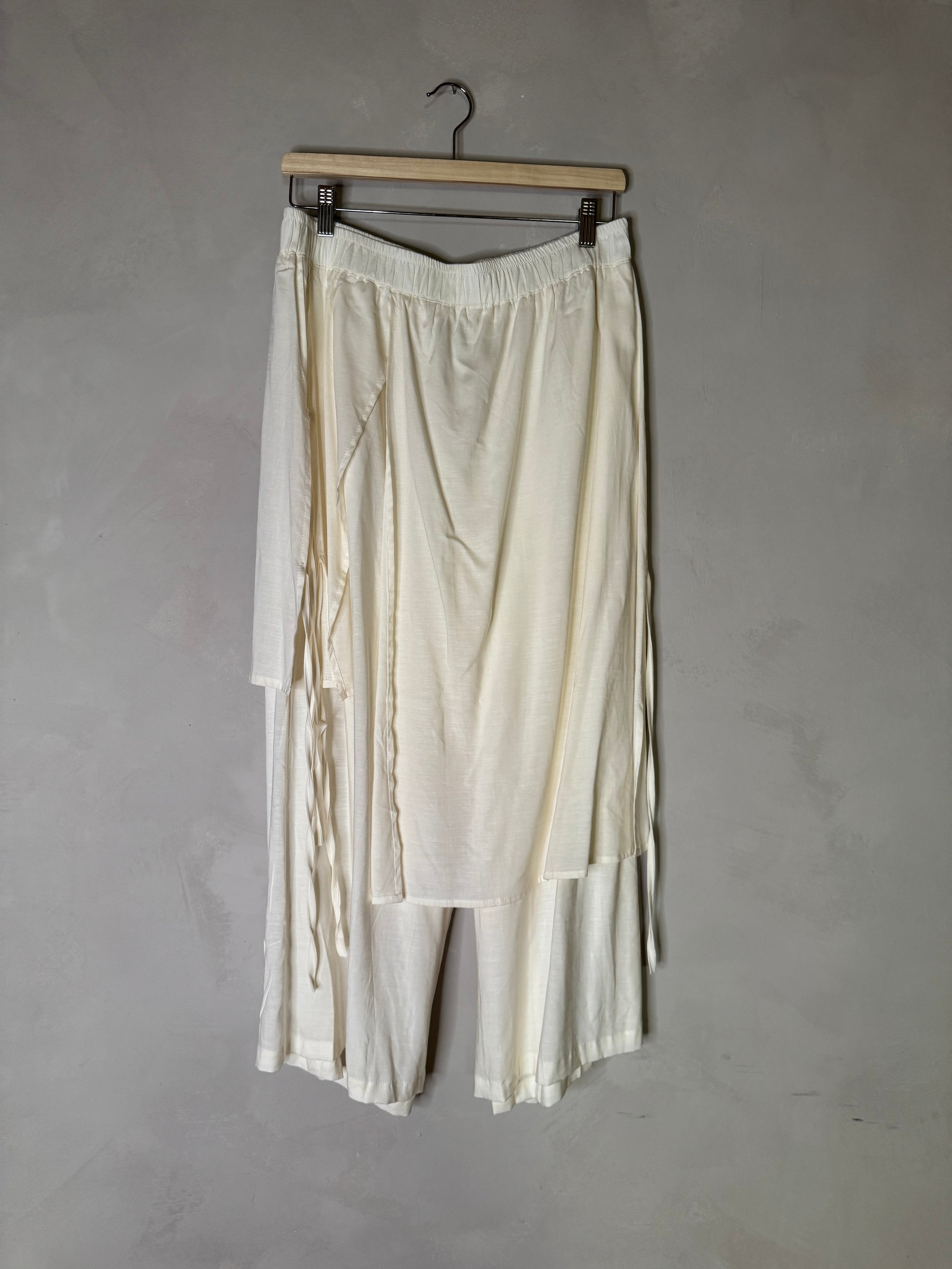linen multi layer pants