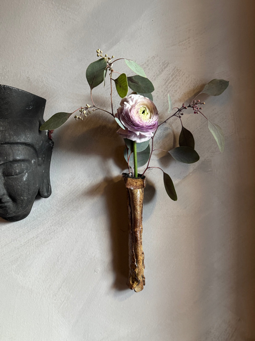 Japanese ceramic wall vase