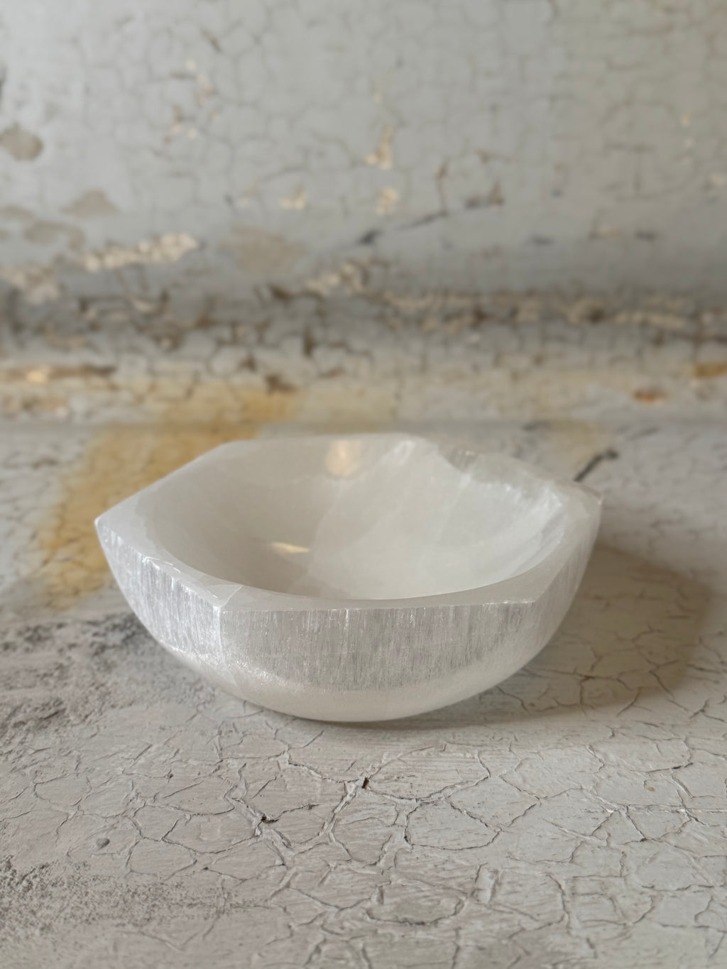 Selenite Hexagon Bowls - 3 sizes