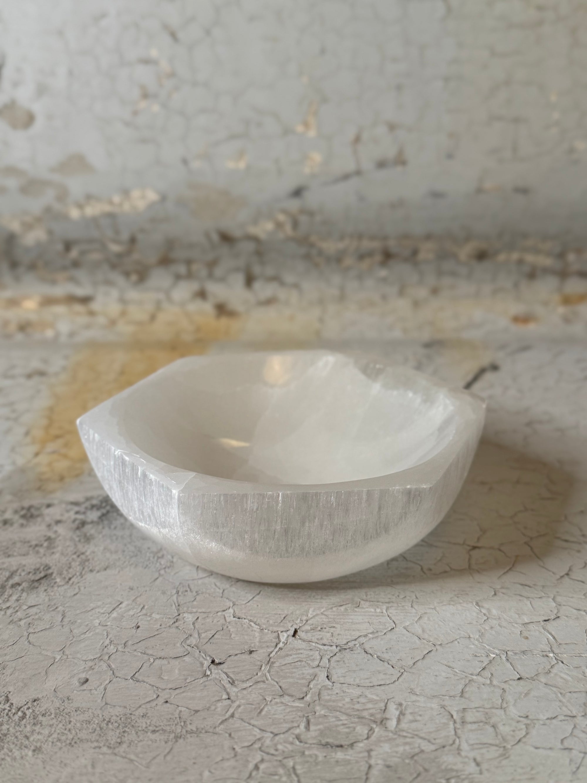 Selenite Hexagon Bowls - 3 sizes