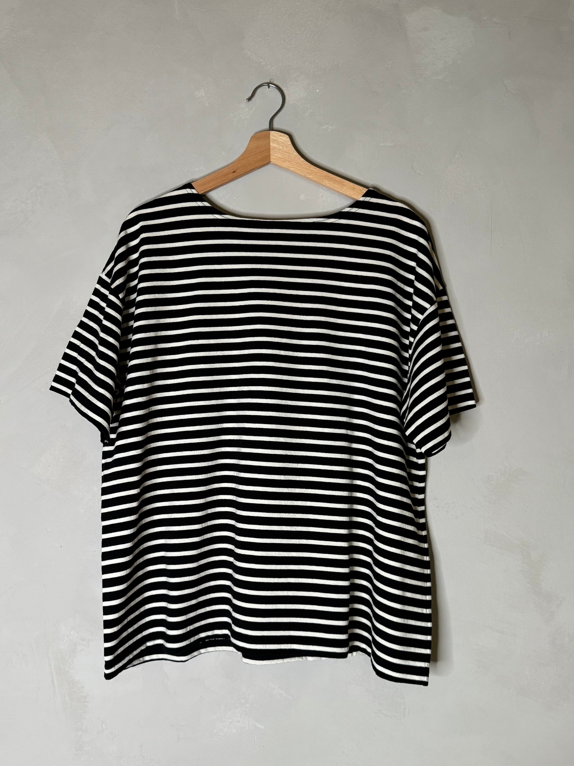 Ichi short sleeved striped top