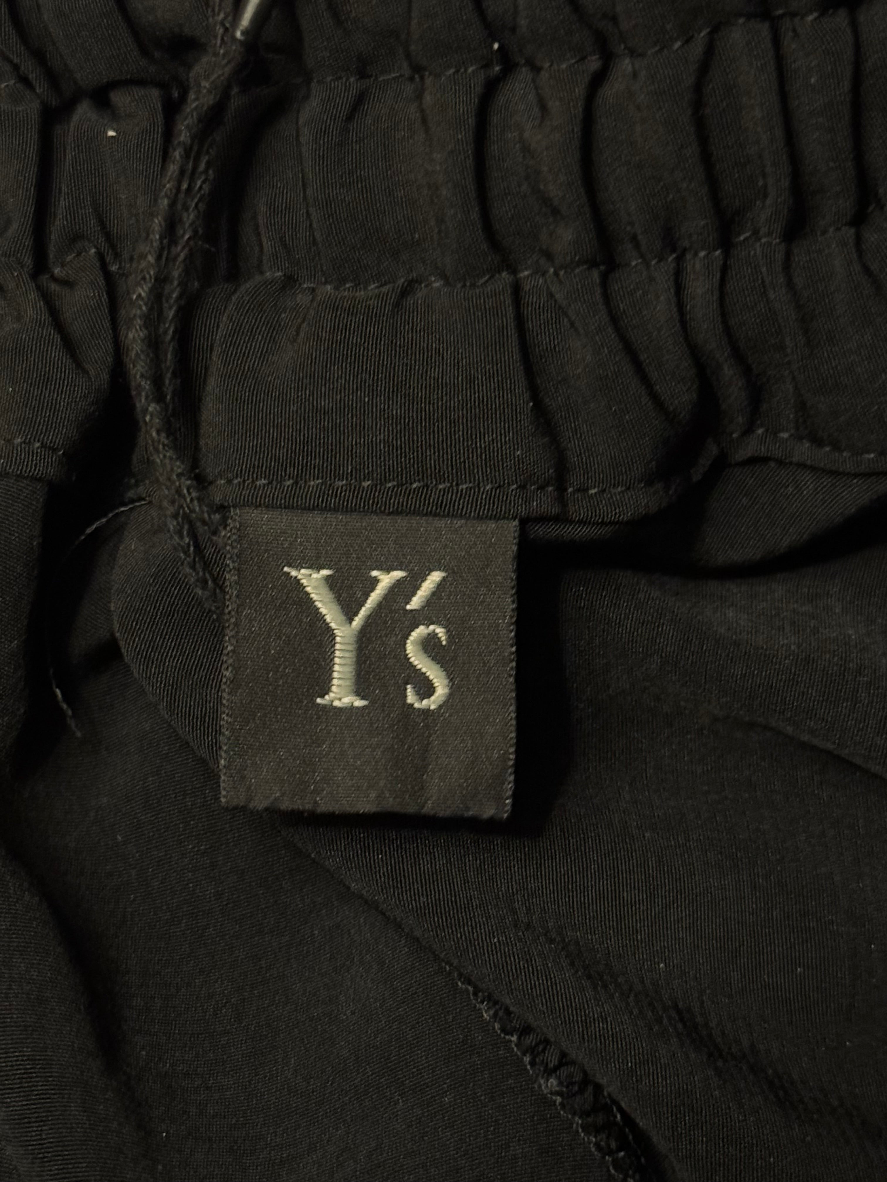 Y's by YOHJI YAMAMOTO black drop crotch pants
