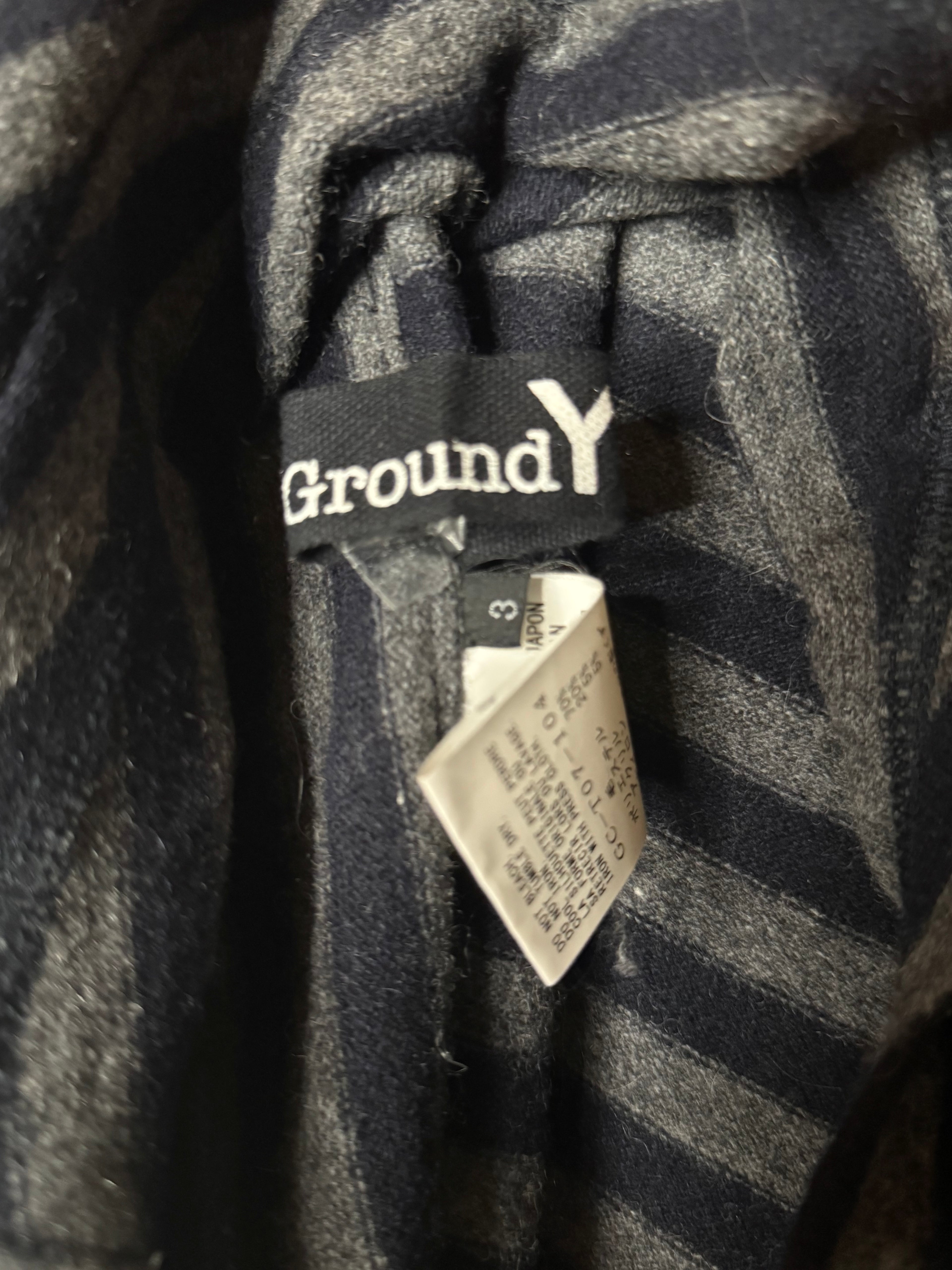 Ground Y by YOHJI YAMAMOTO striped wool sweater