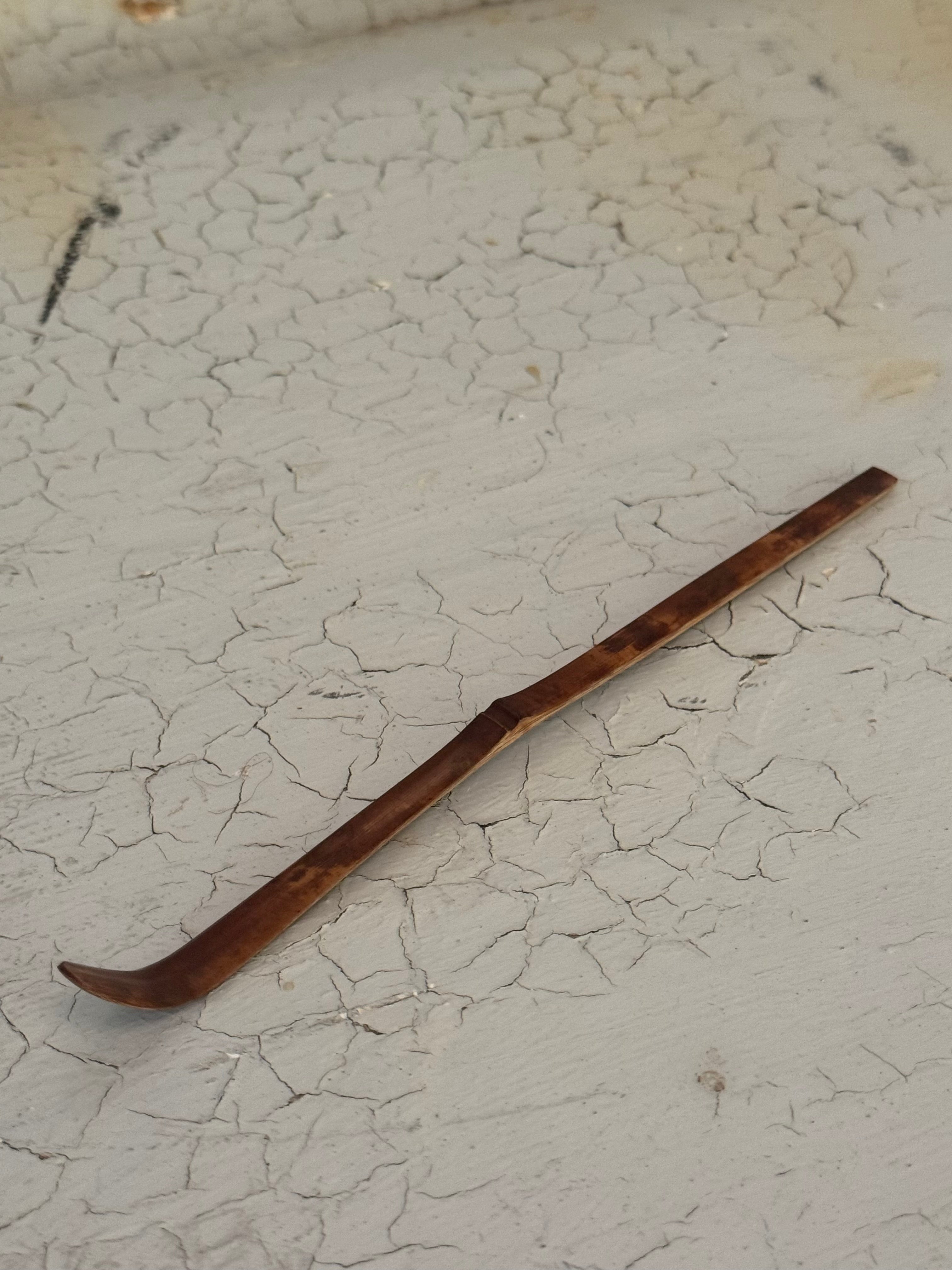 chashaku- Bamboo matcha scoop - smoked