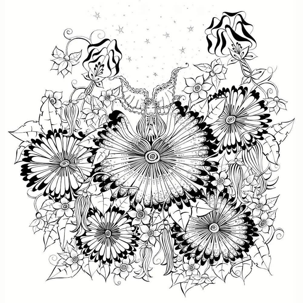 Fairies in Dreamland: An Artist's Coloring Book - page 1