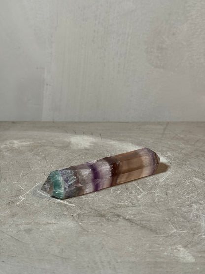 Fluorite double terminated - purple, green