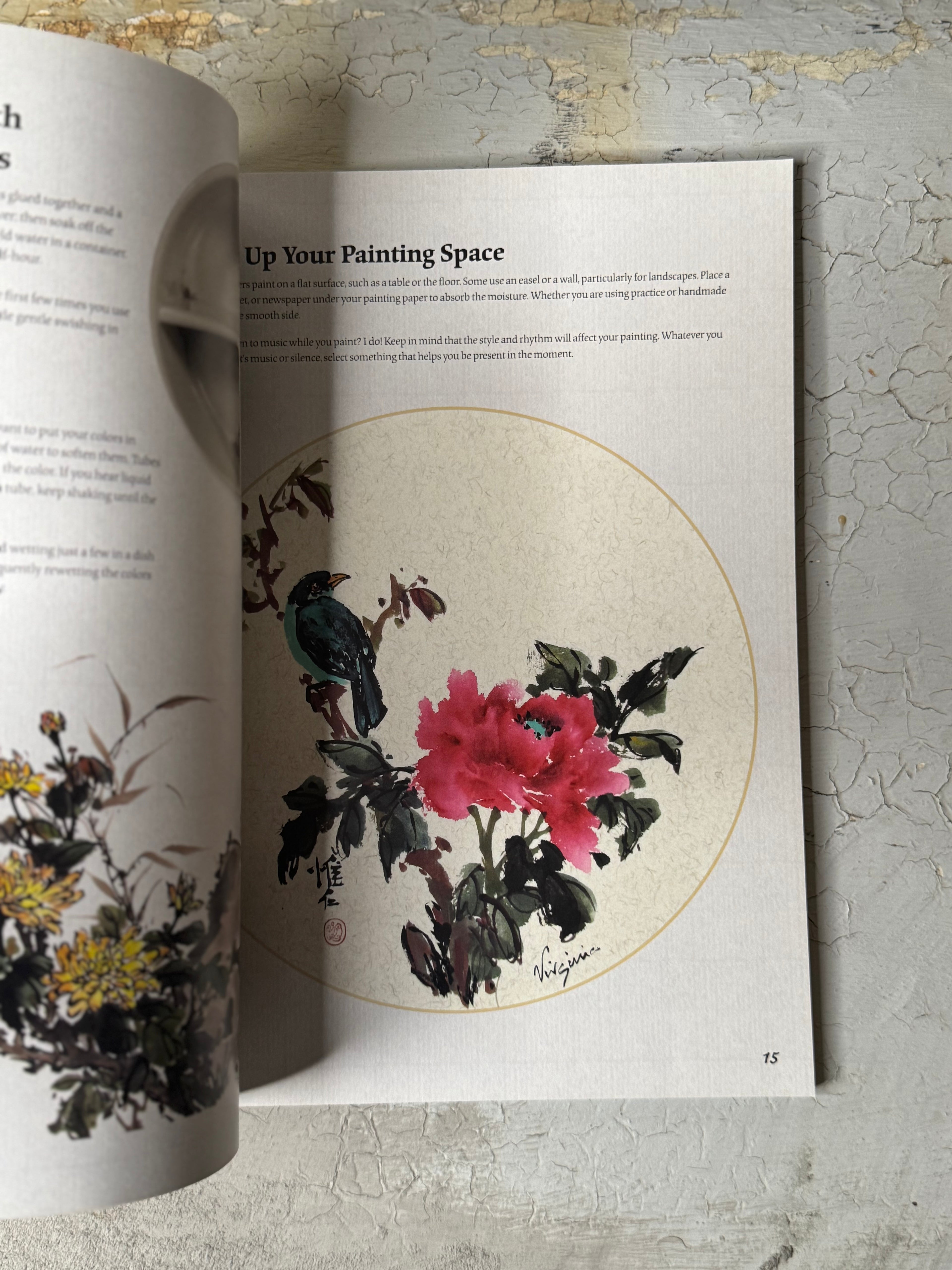 Sumi-e paintings by Virginia Lloyd-Davies