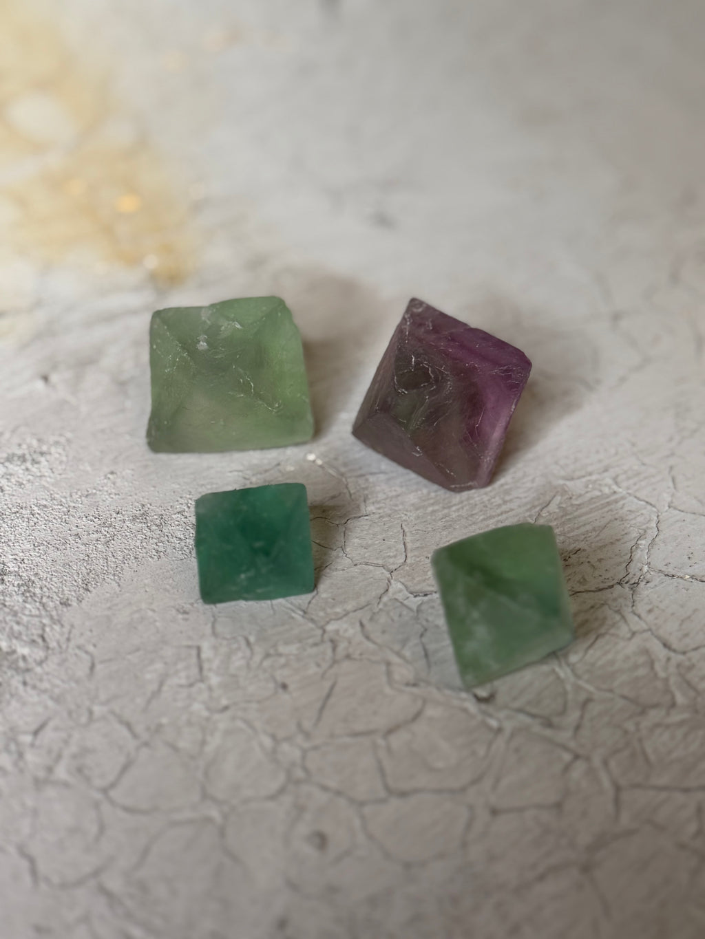 Fluorite Octahedron 2 sizes: medium or large