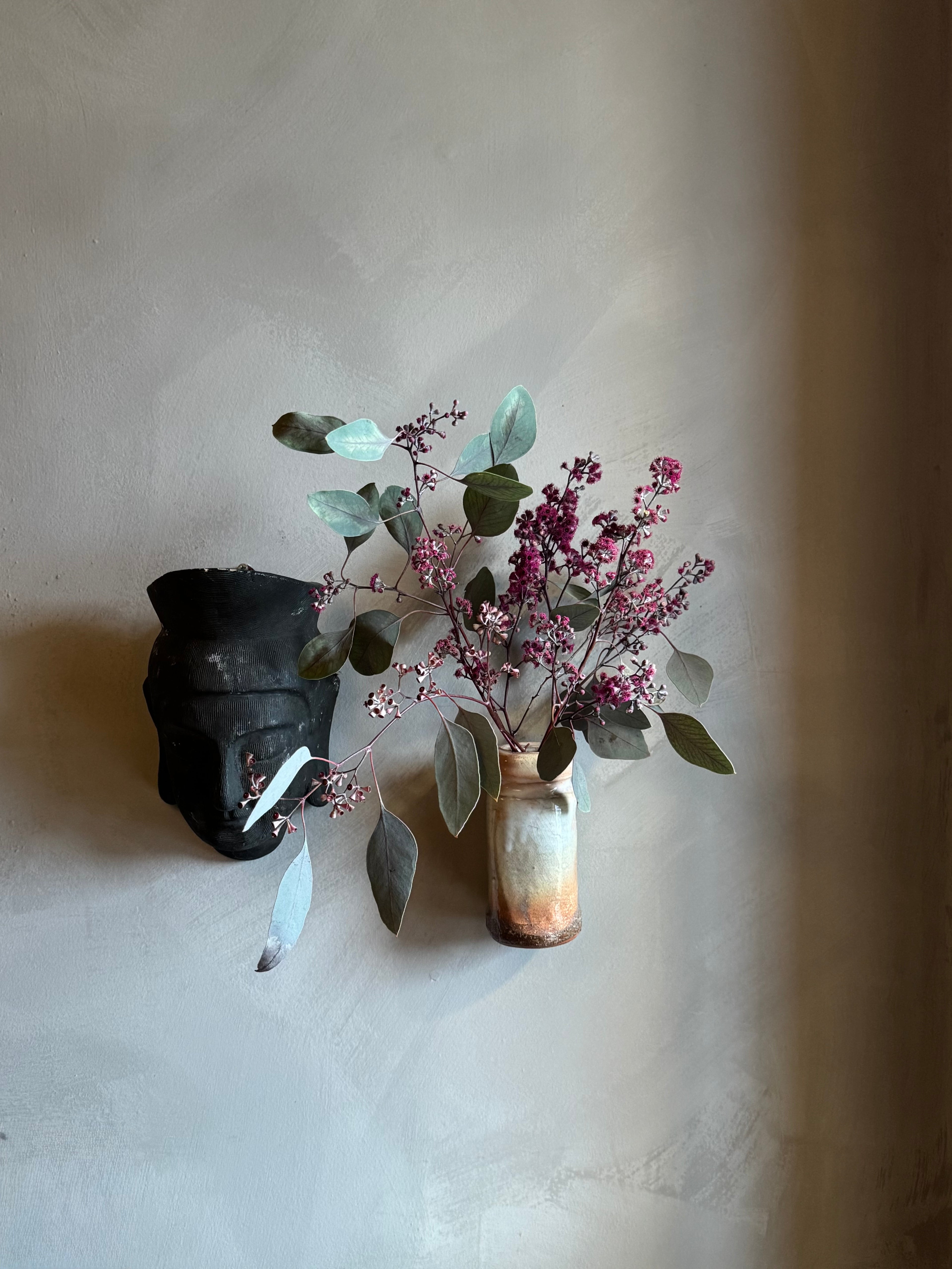 Japanese ceramic wall vase
