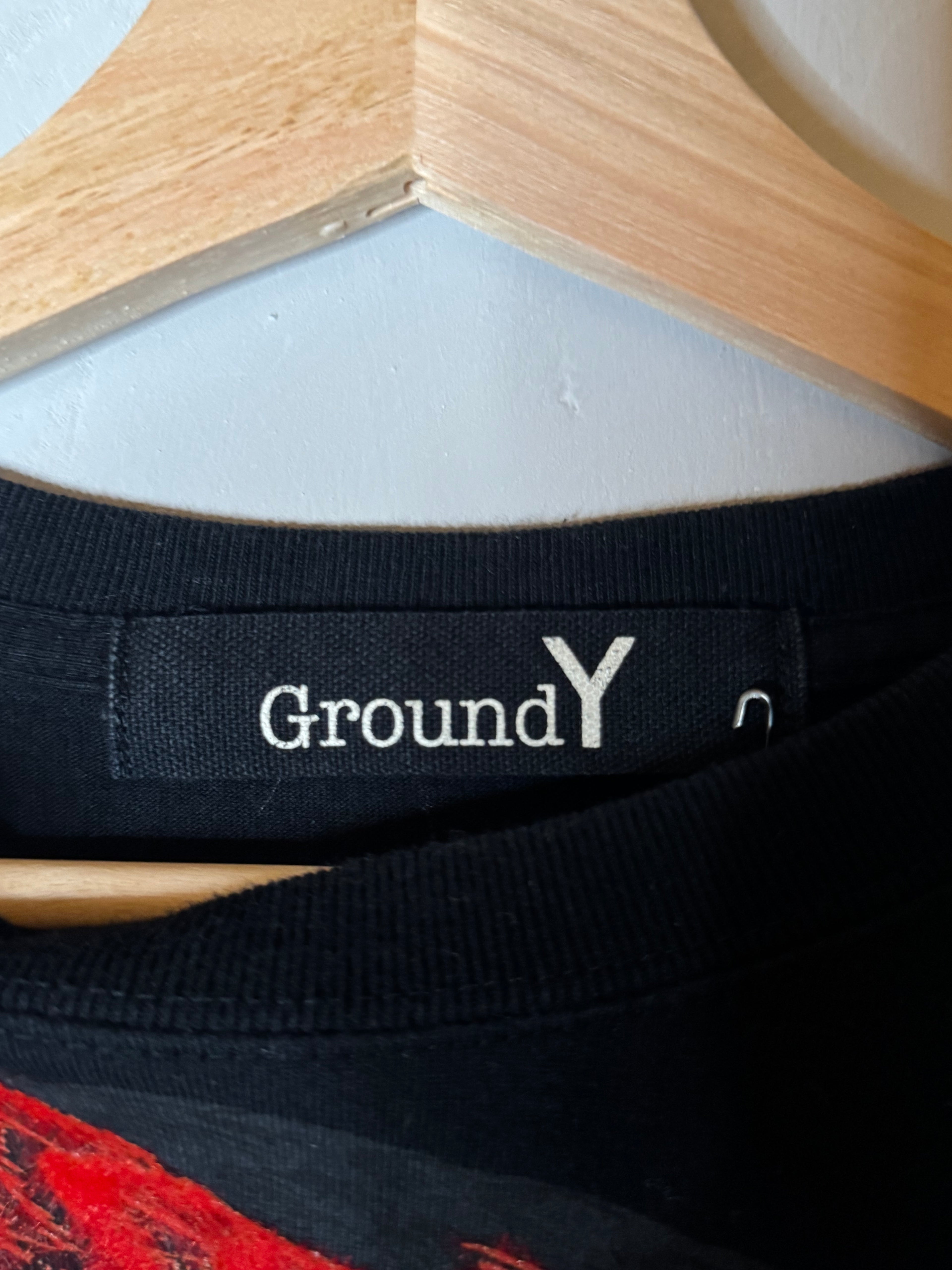 Ground Y by yohji yamamoto raven long sleeve t shirt