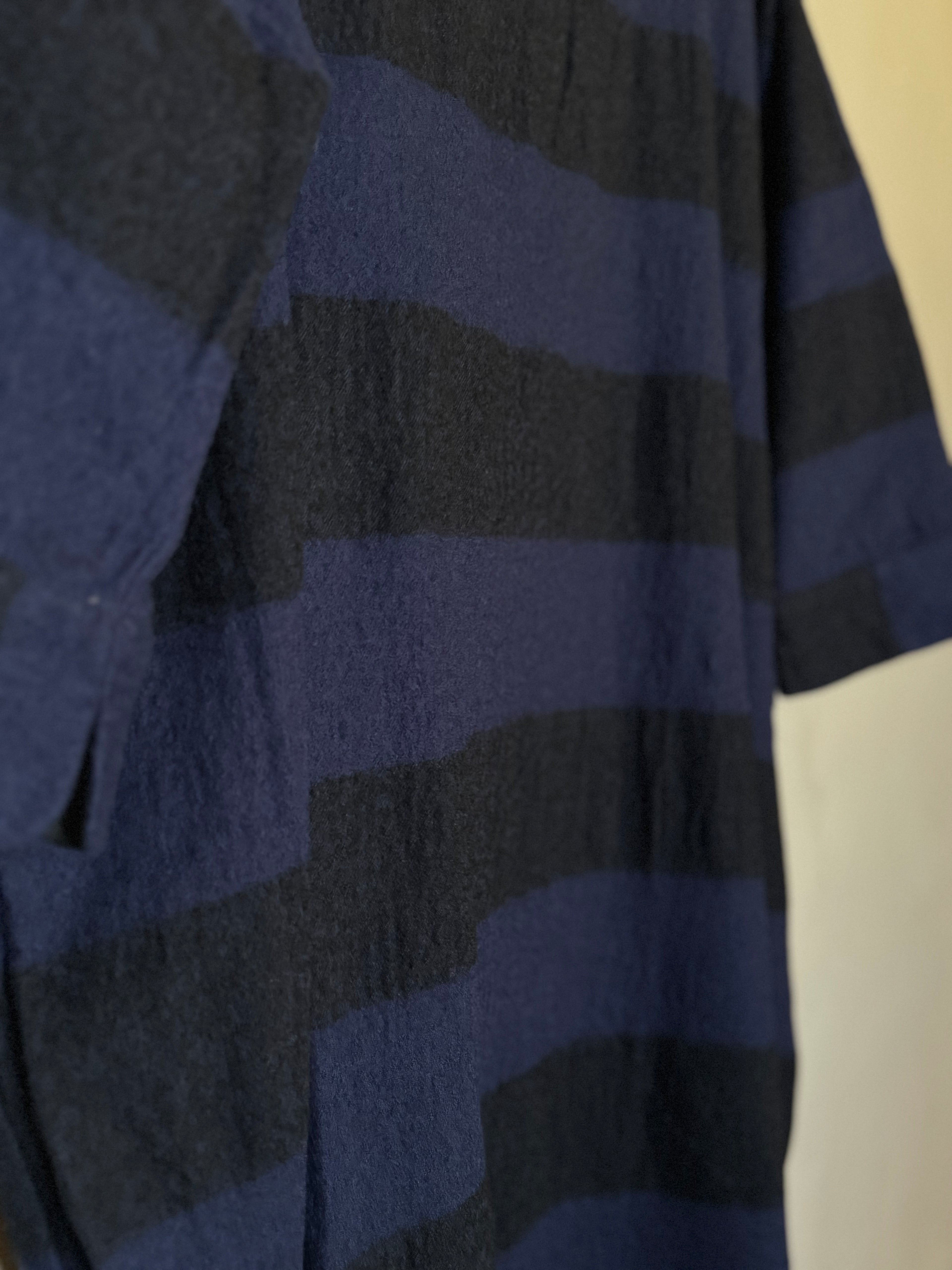 Ichi Antiquites wool dress stripe