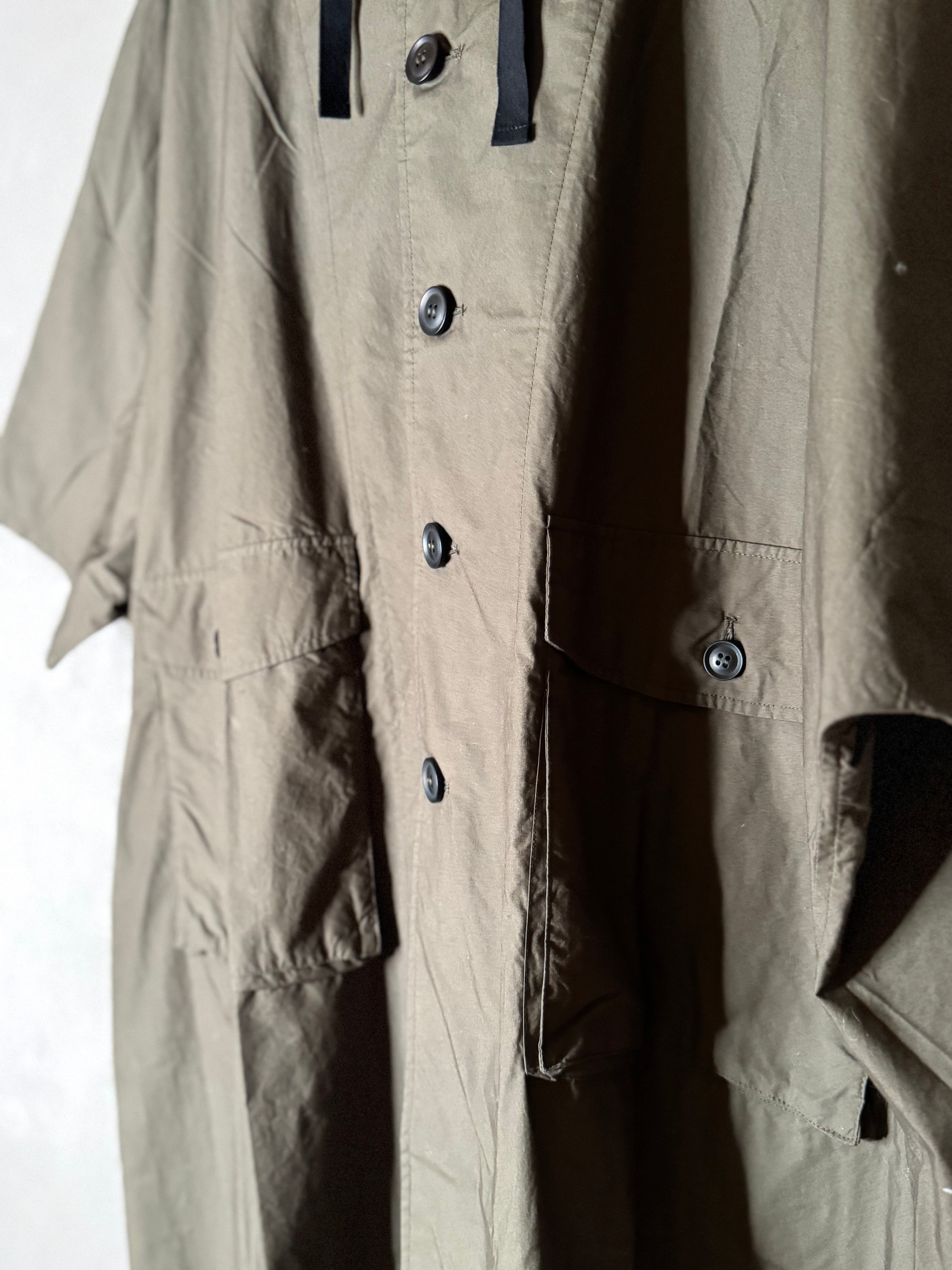 Ichi olive 3/4 sleeve light coat