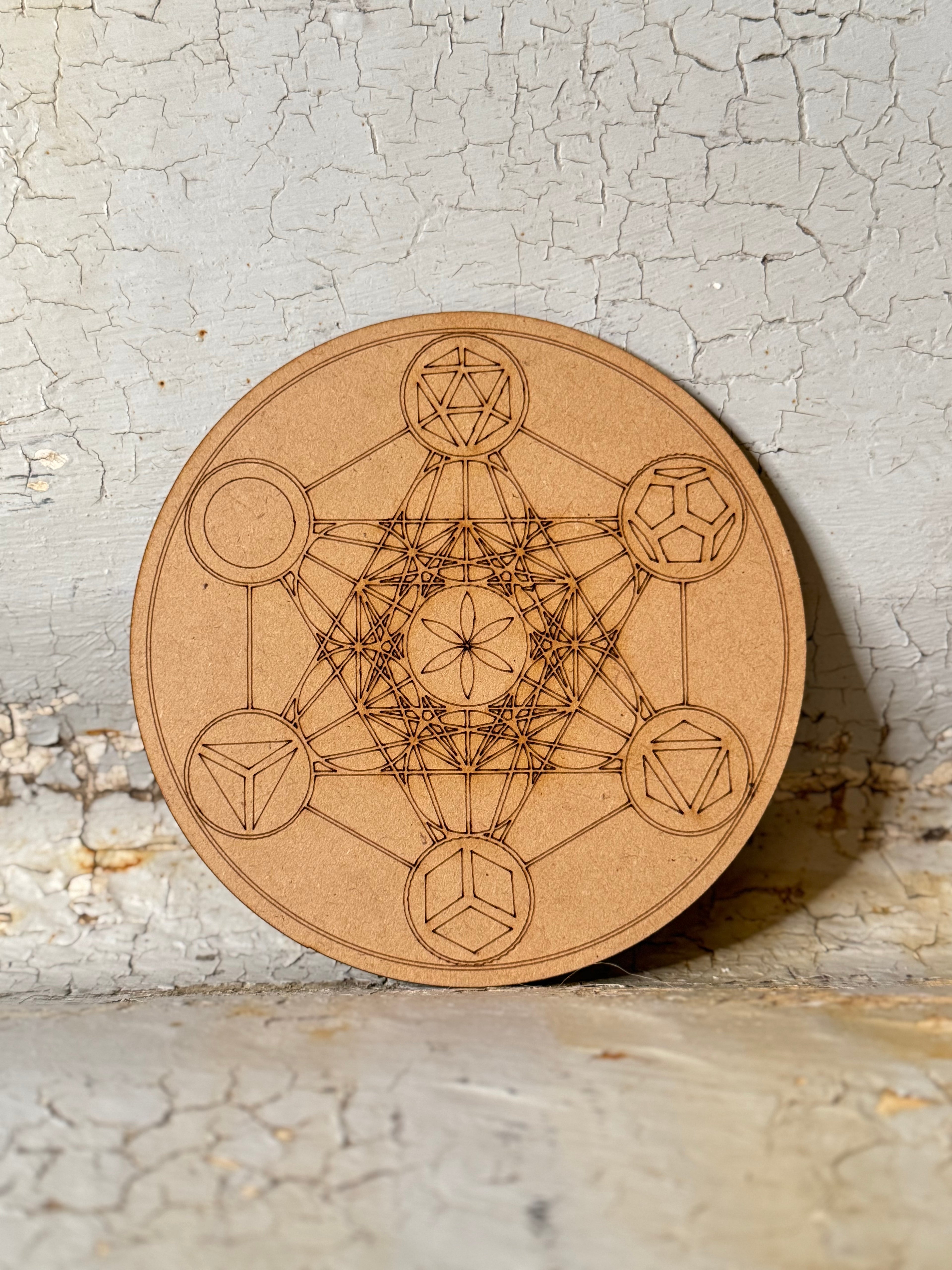 Sacred Geometry Crystal Grid Board - 3 patterns