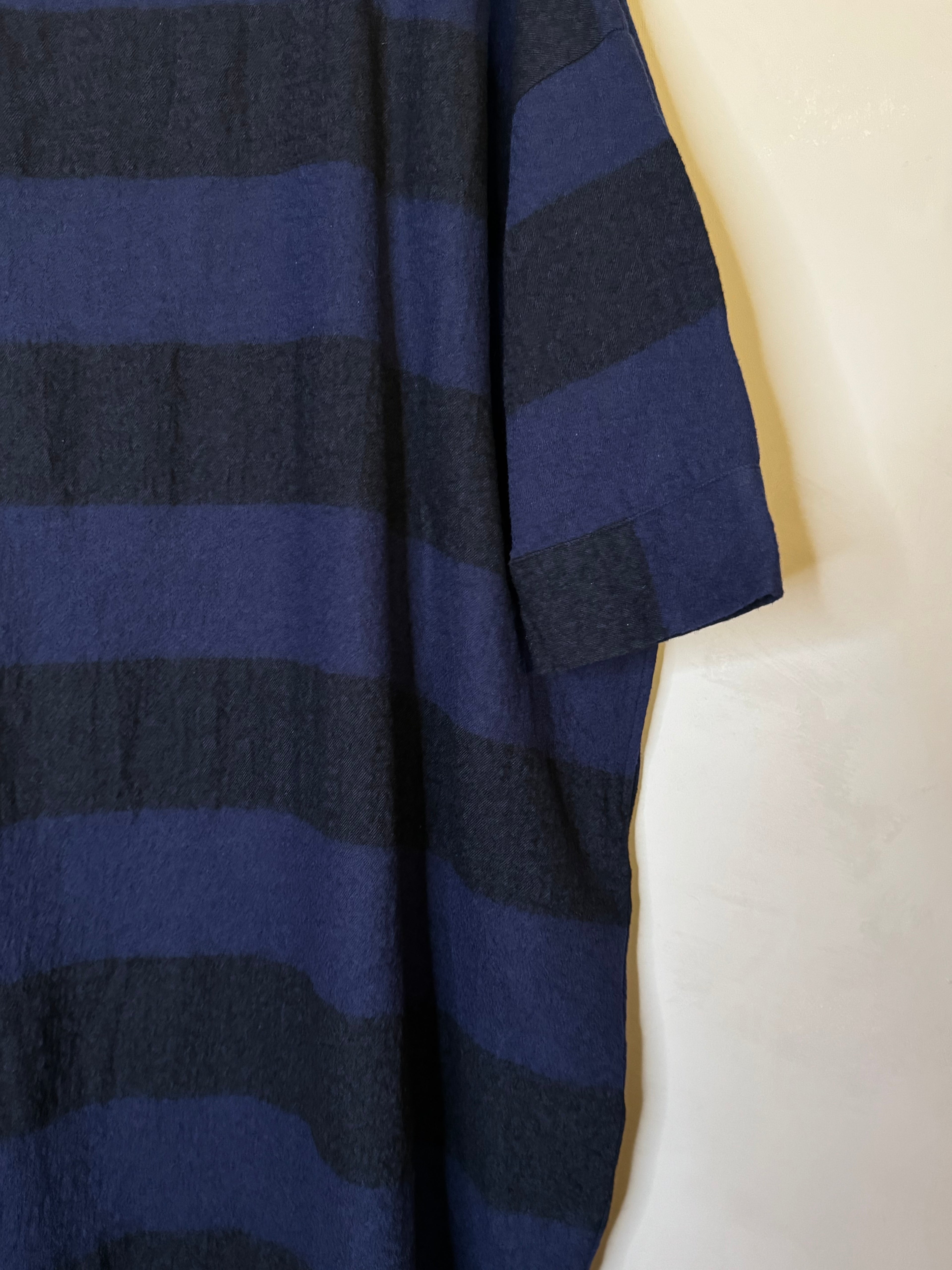 Ichi Antiquites wool dress stripe