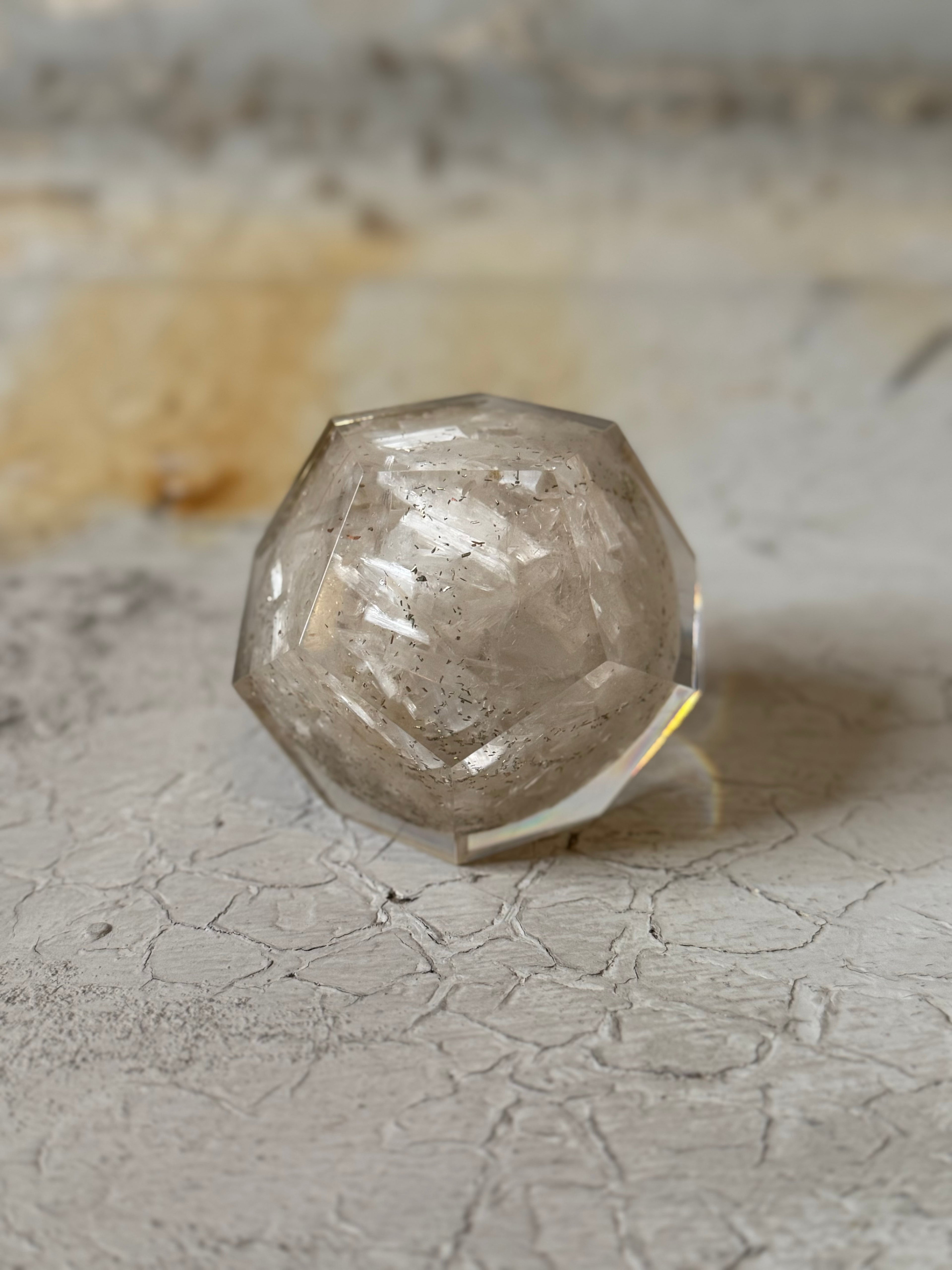 Orgone Dodecahedron - selenite