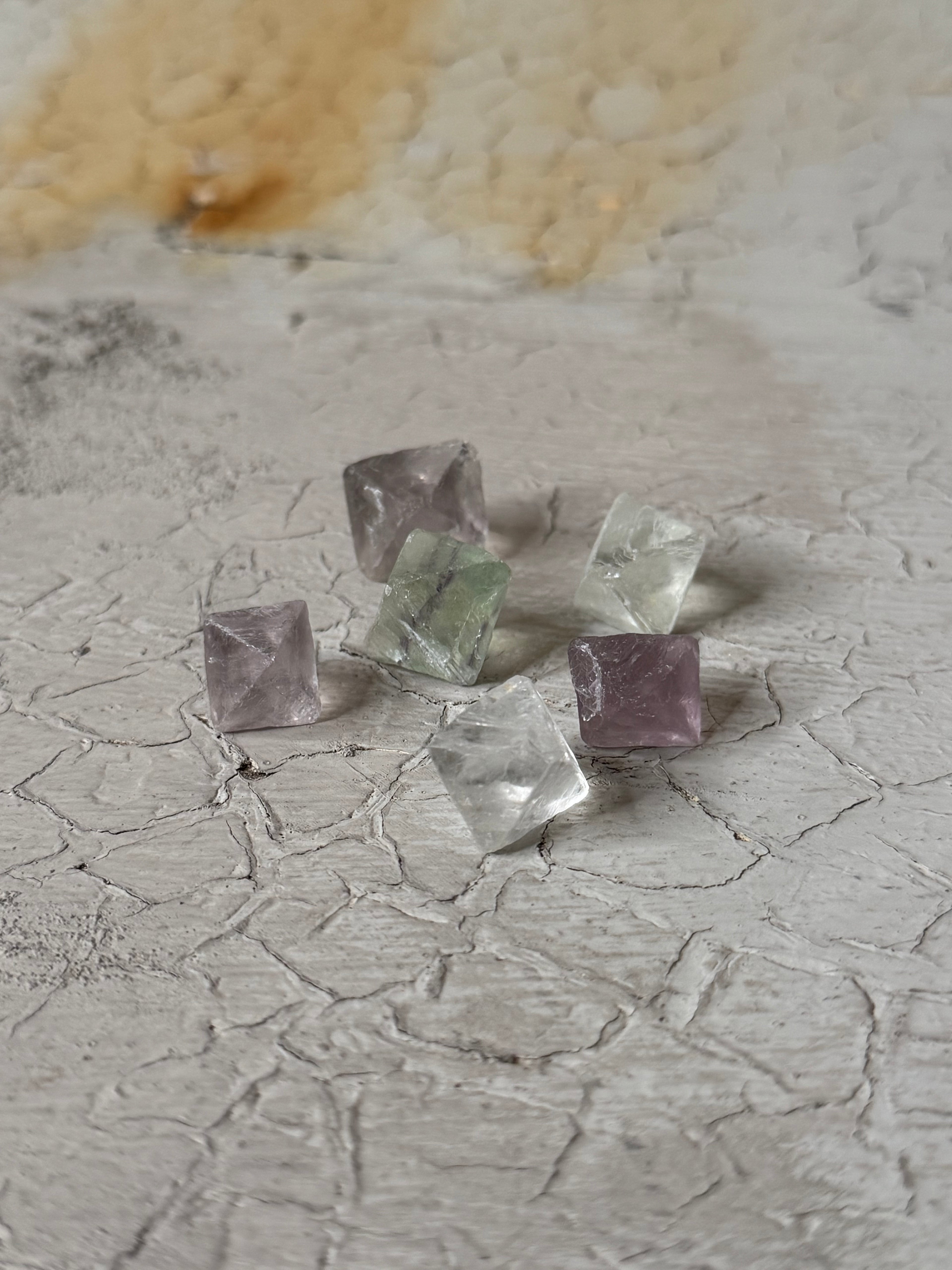 Fluorite Octahedrons - mini