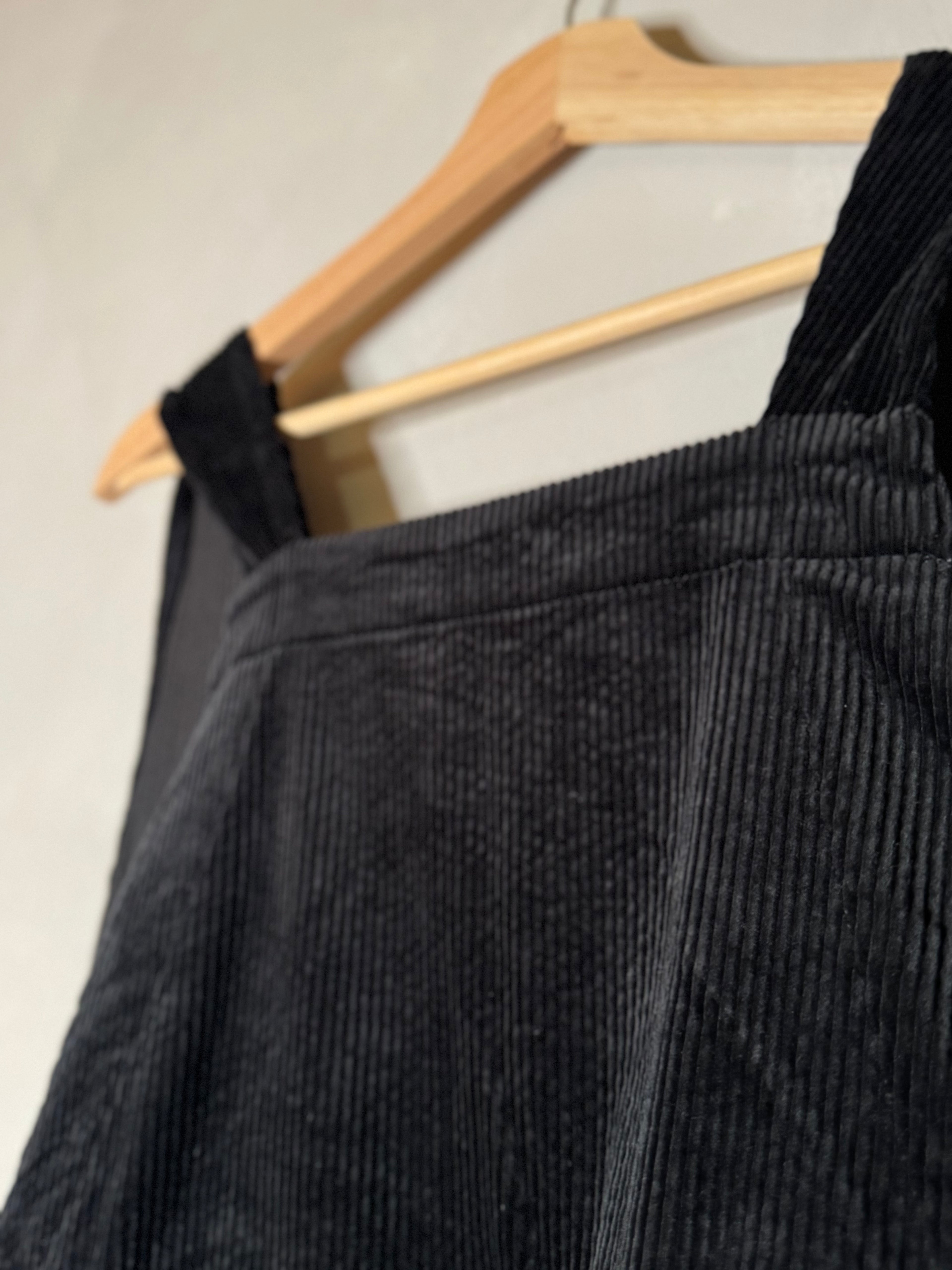 Ichi corduroy apron dress