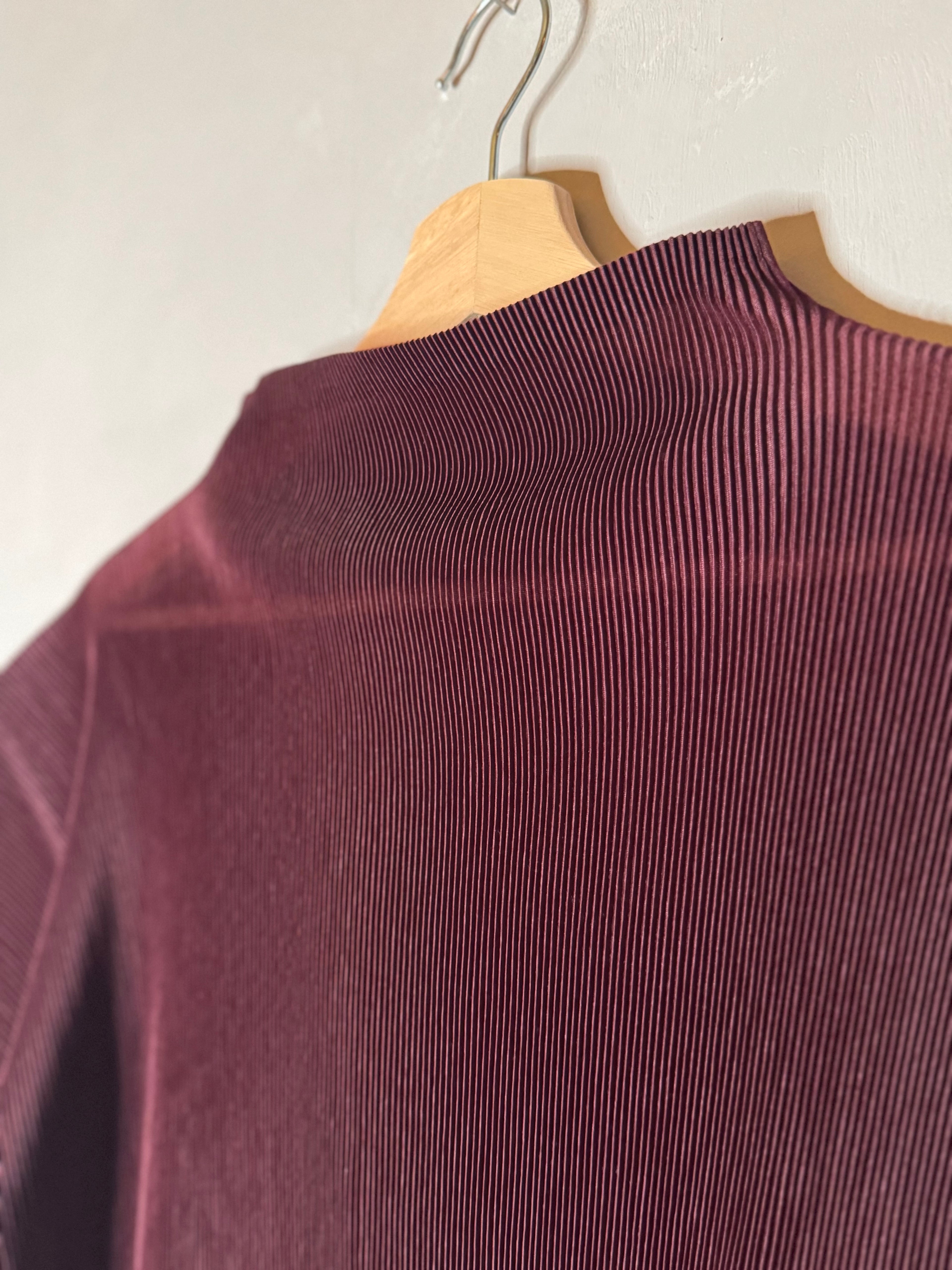 pleats please by Issey Miyake mock neck top