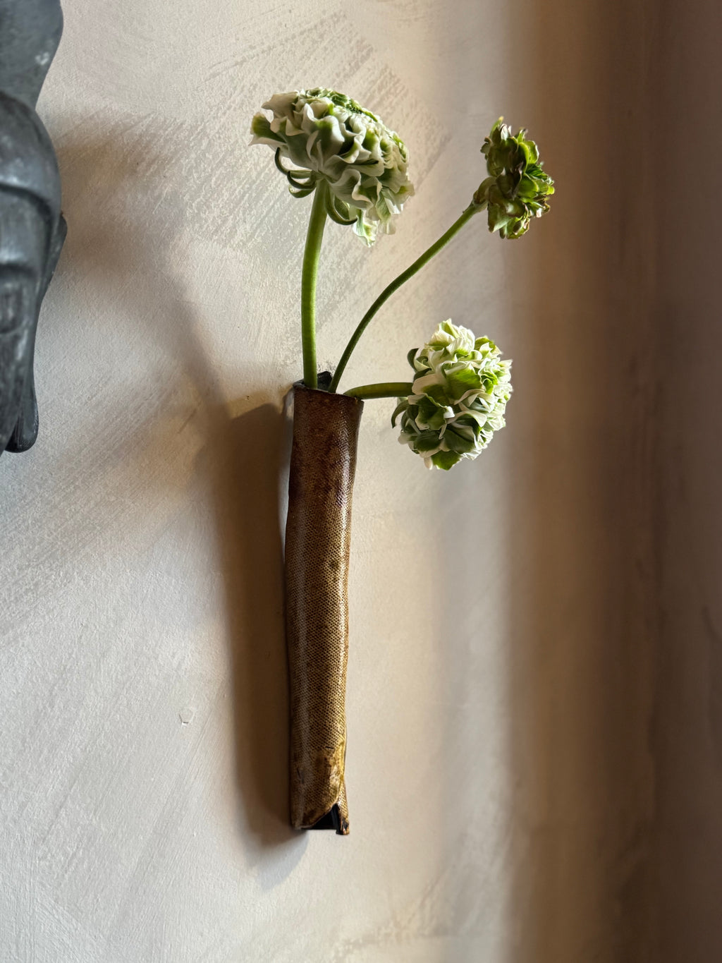 Japanese ceramic wall vase