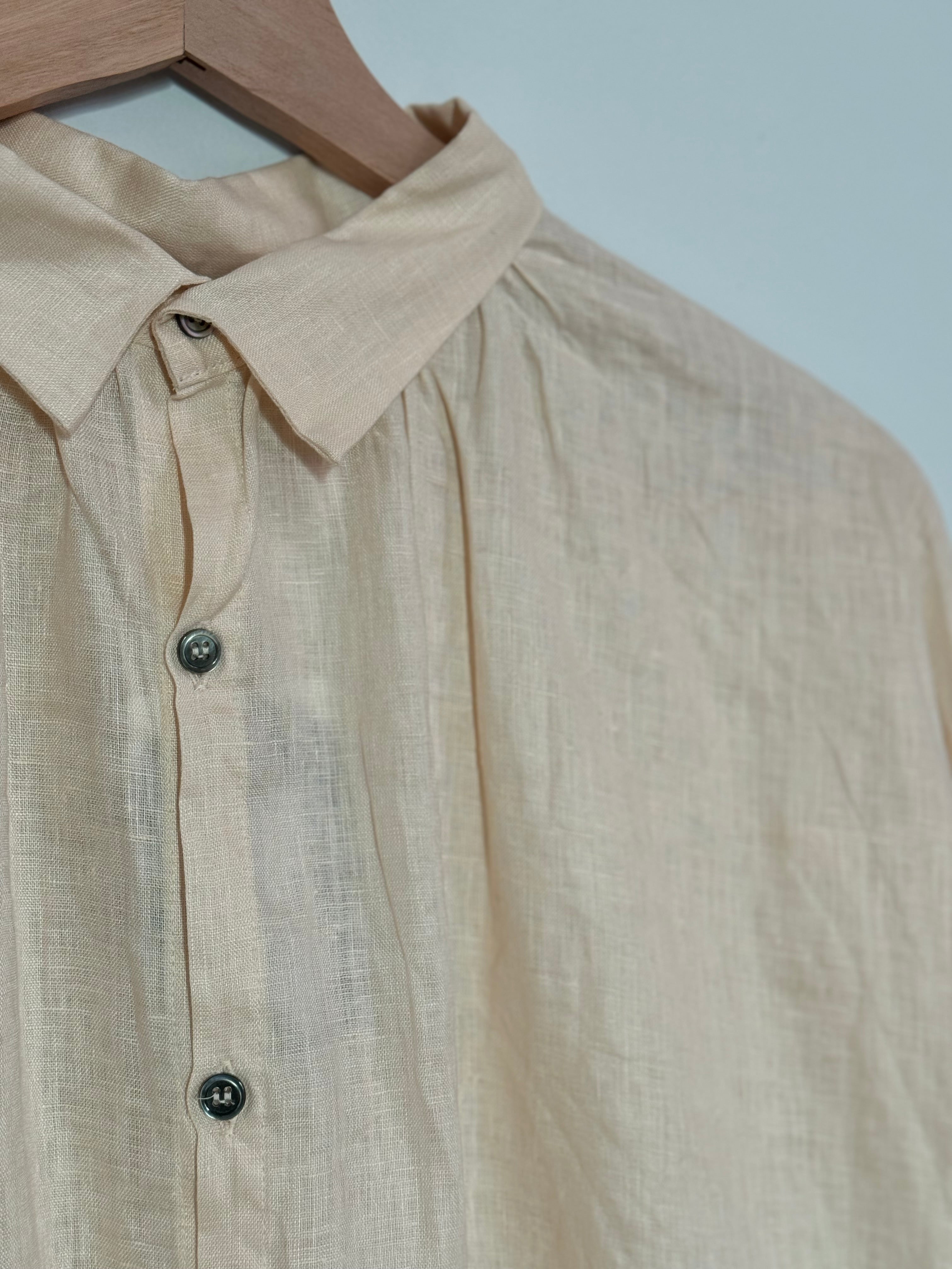 Ichi antiquites Natural linen shirt
