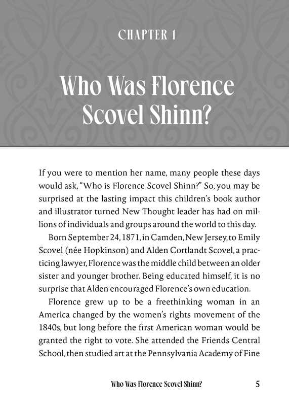 Florence Scovel Shinn's Guide to Life by Sarah Billington