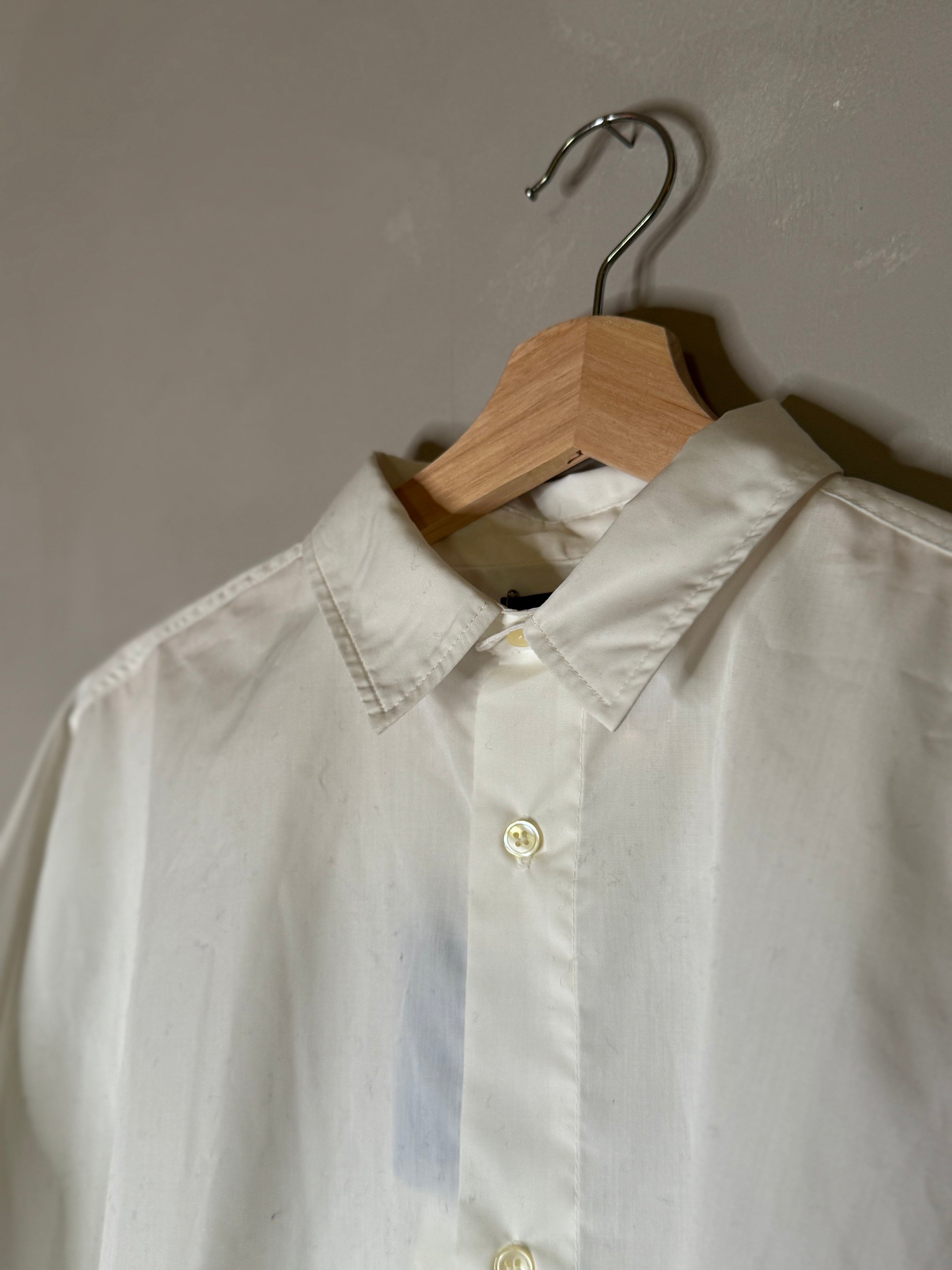Ichi antiquites wide 3/4 white shirt