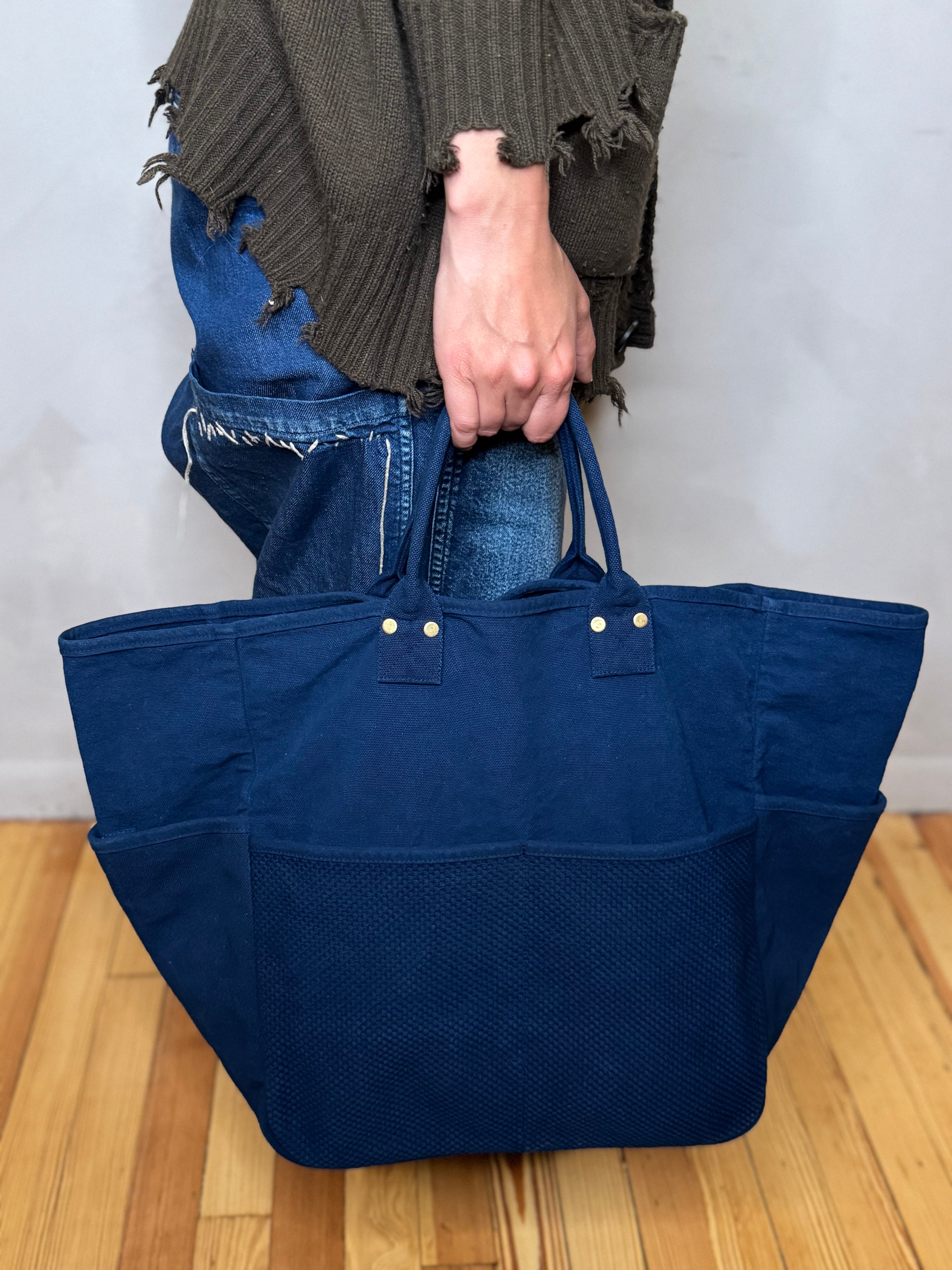 Indigo tote large