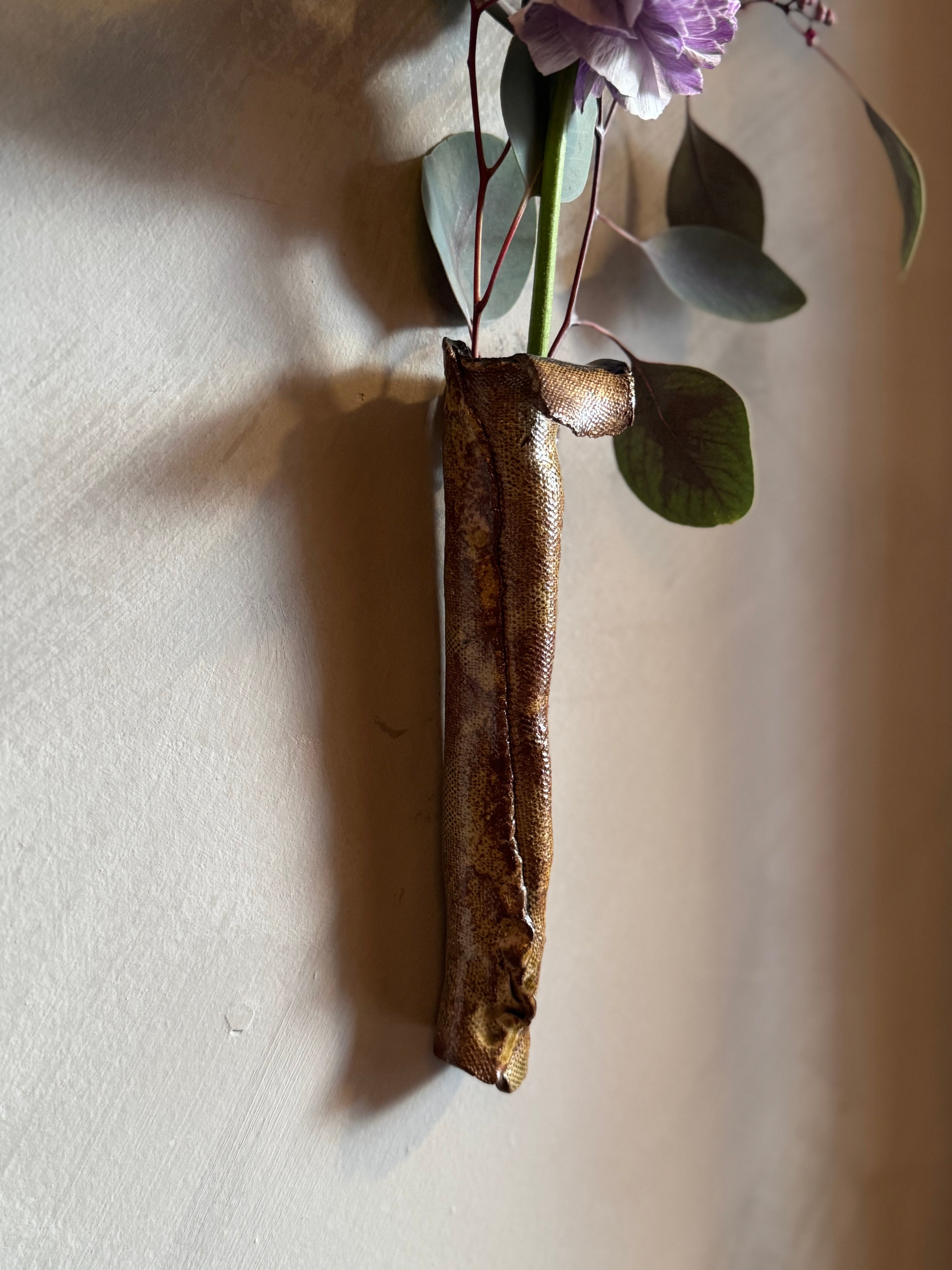 Japanese ceramic wall vase