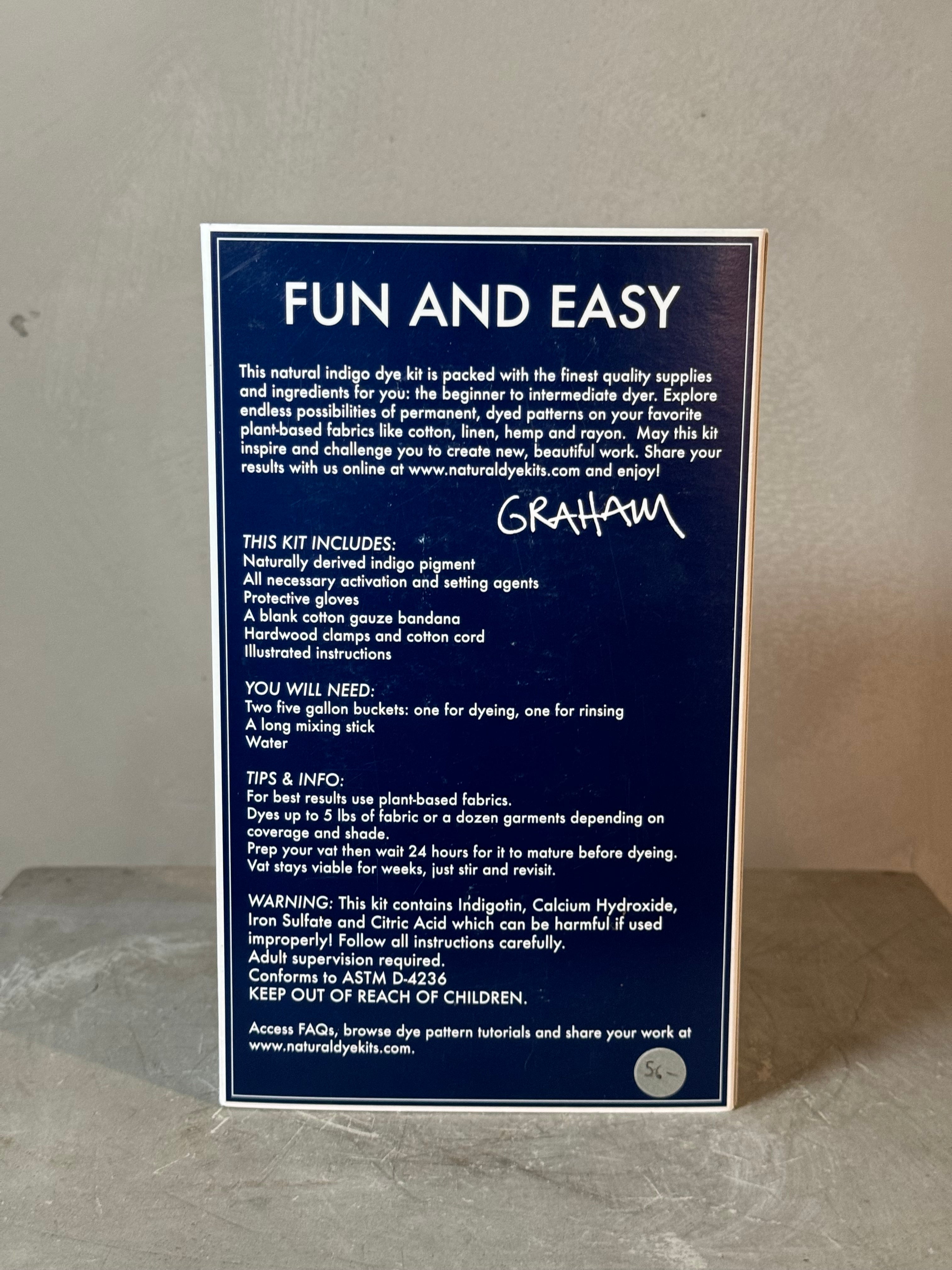 Indigo natural dye kit