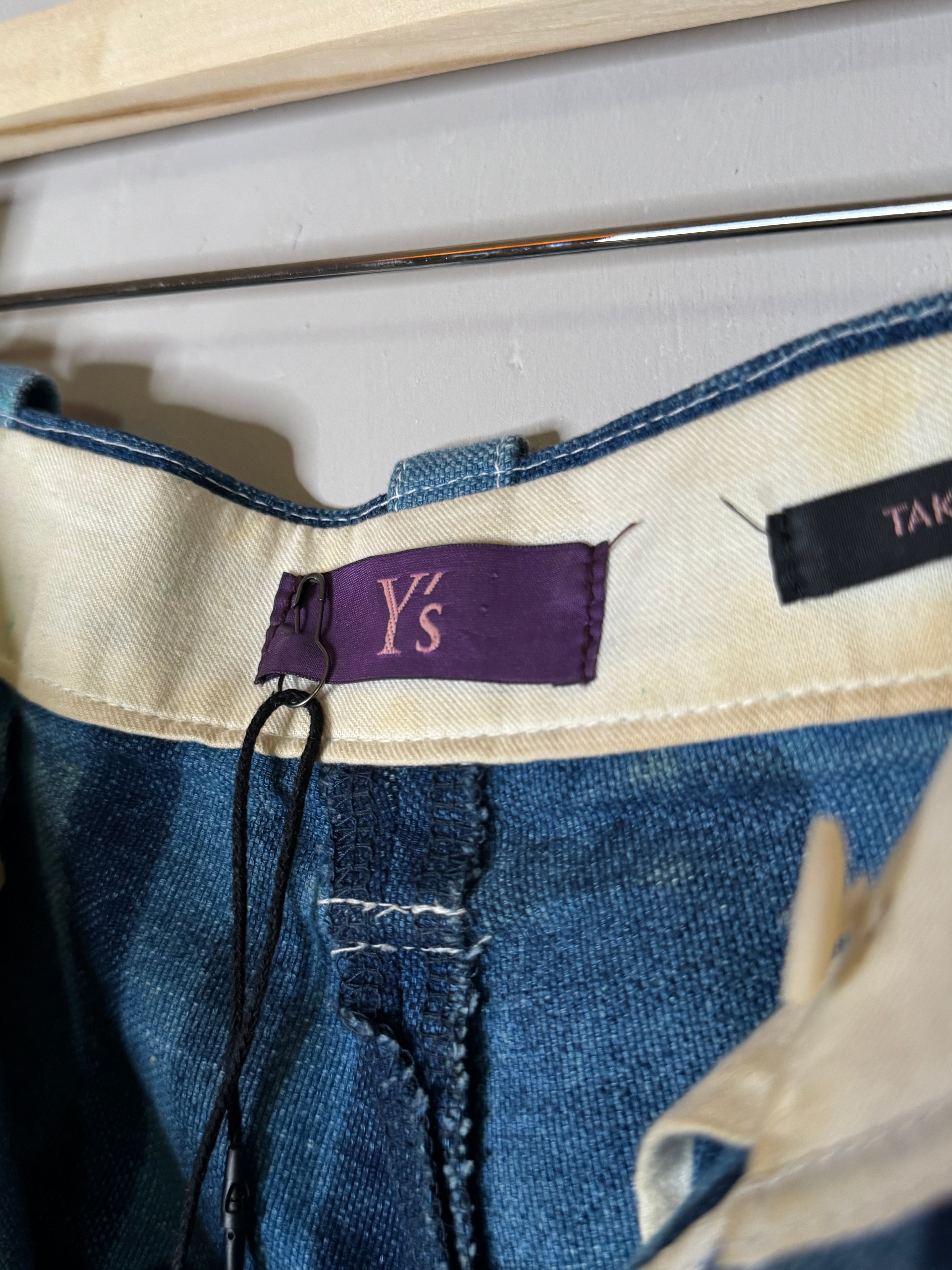 Y’s by YOHJI YAMAMOTO indigo striped denim pants