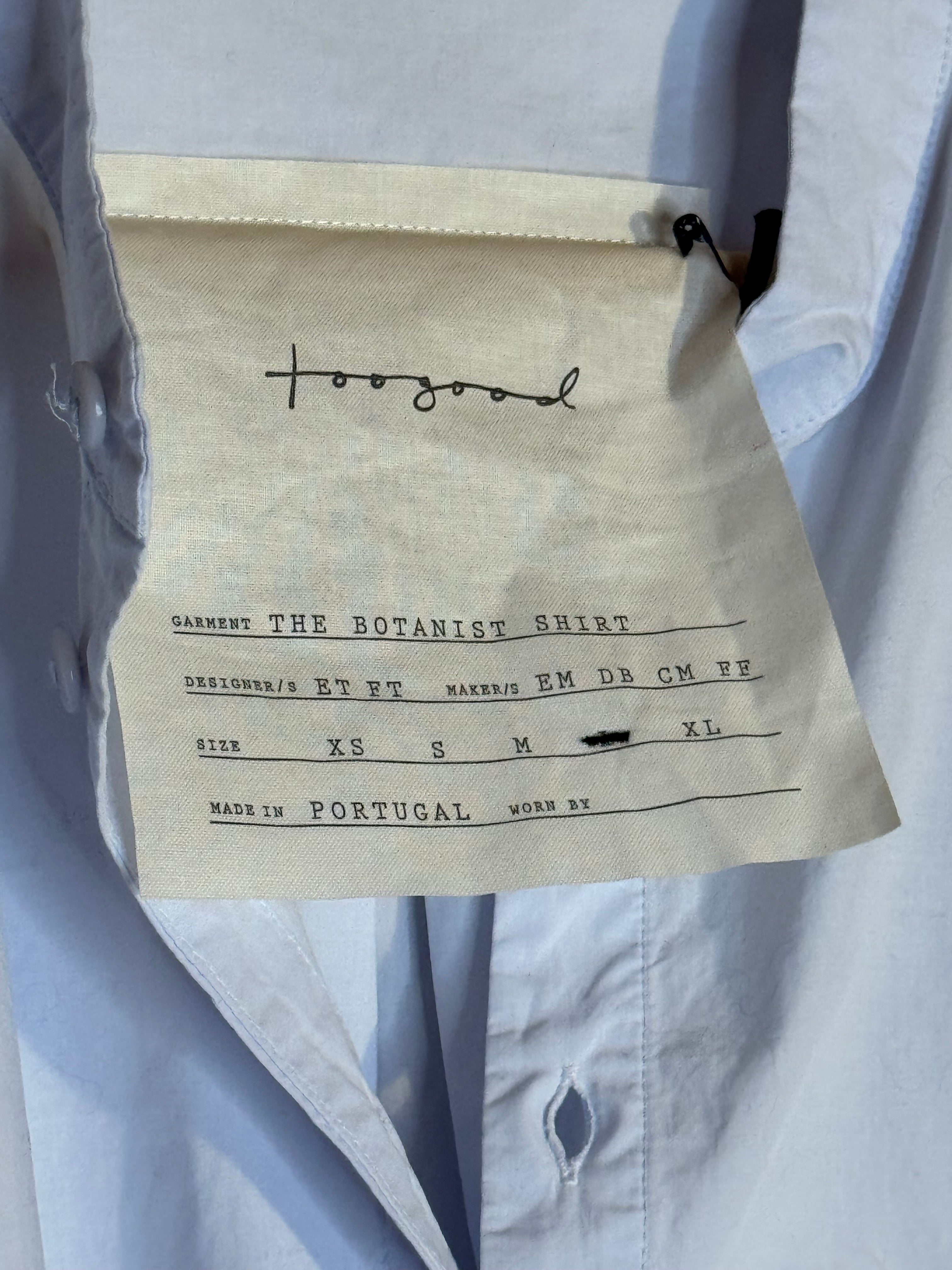 Toogood the botanist shirt poplin porcelain