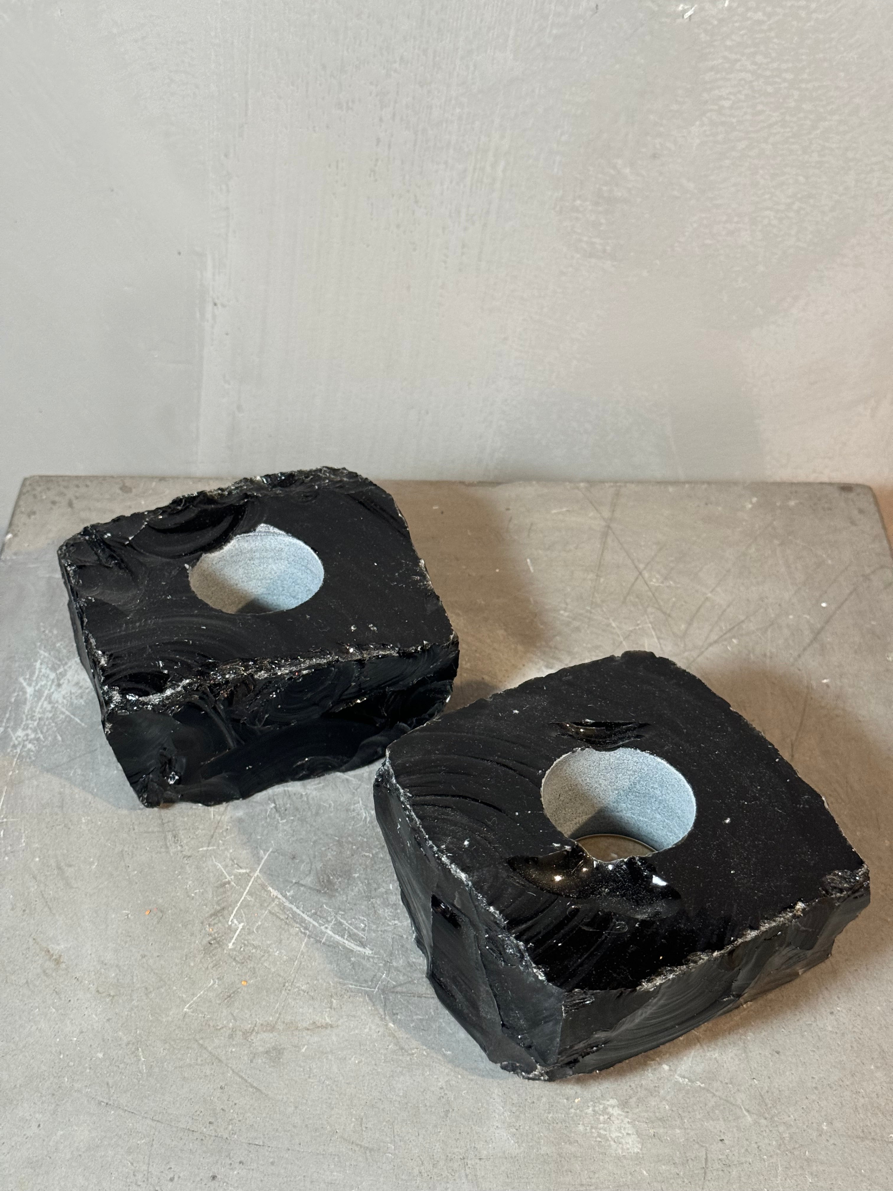 Black Obsidian Votive holder