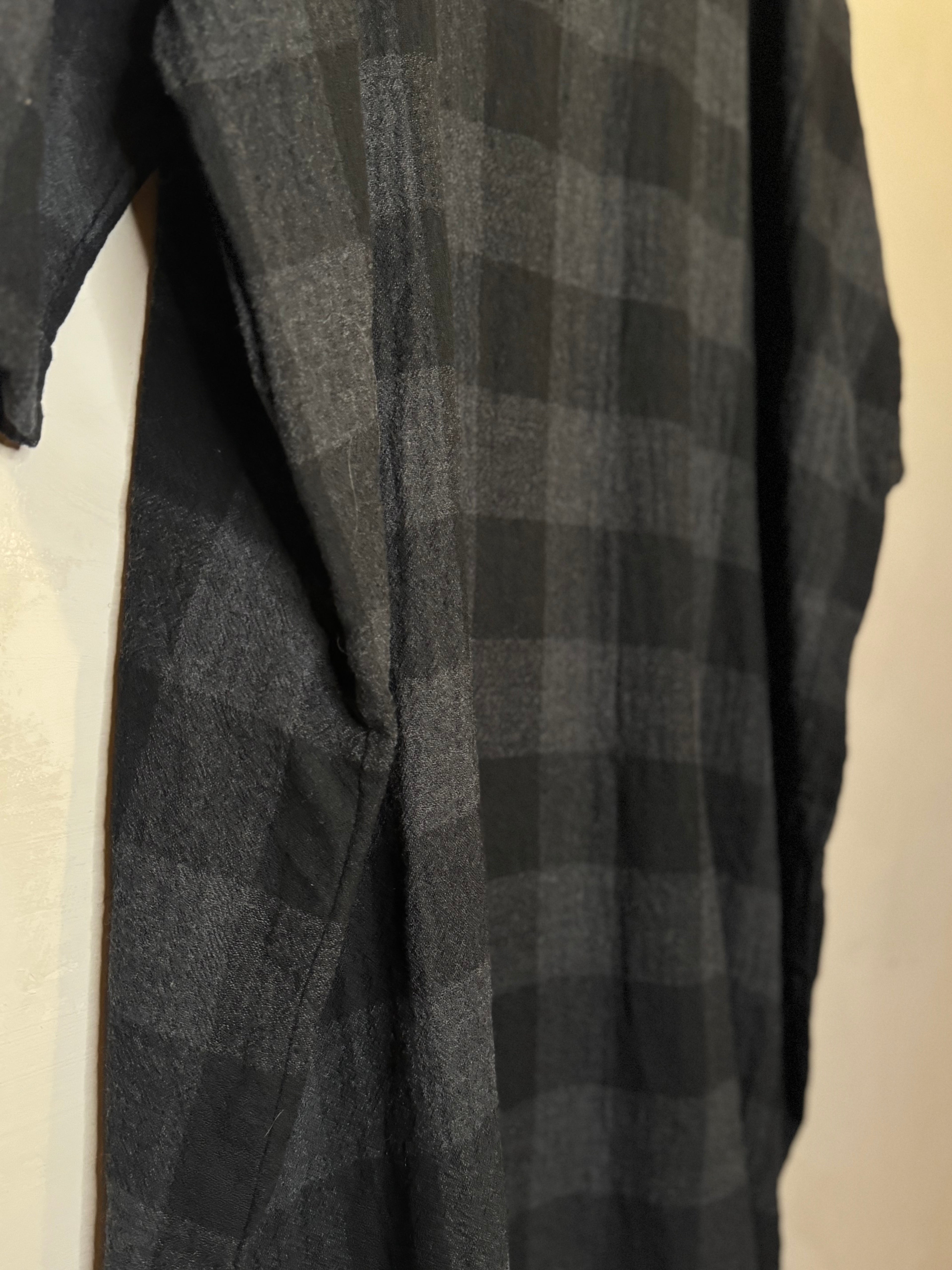 Ichi Antiquites wool dress plaid