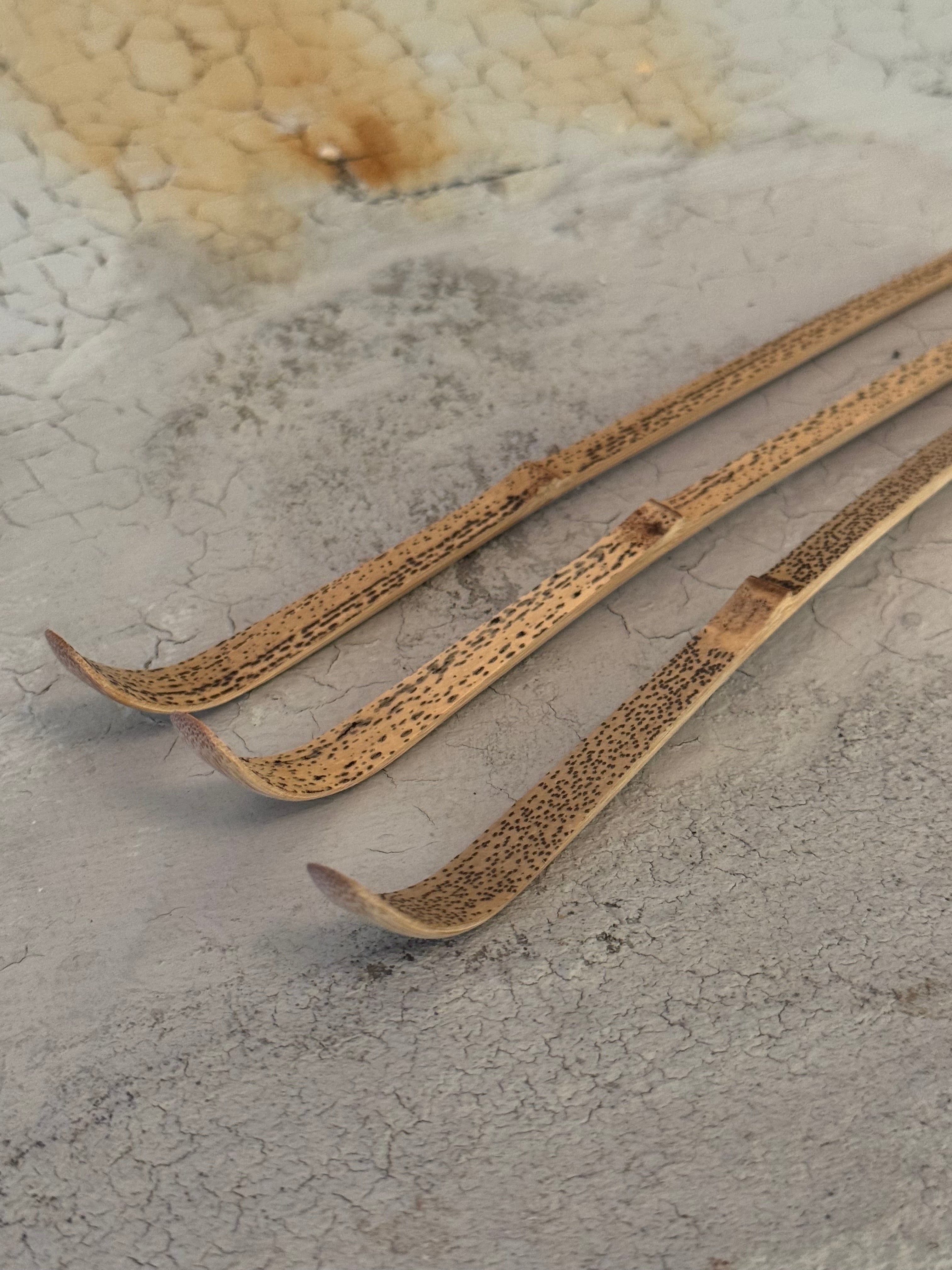 chashaku- Bamboo matcha scoop - sesame