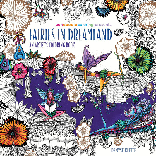 Fairies in Dreamland: An Artist's Coloring Book - cover