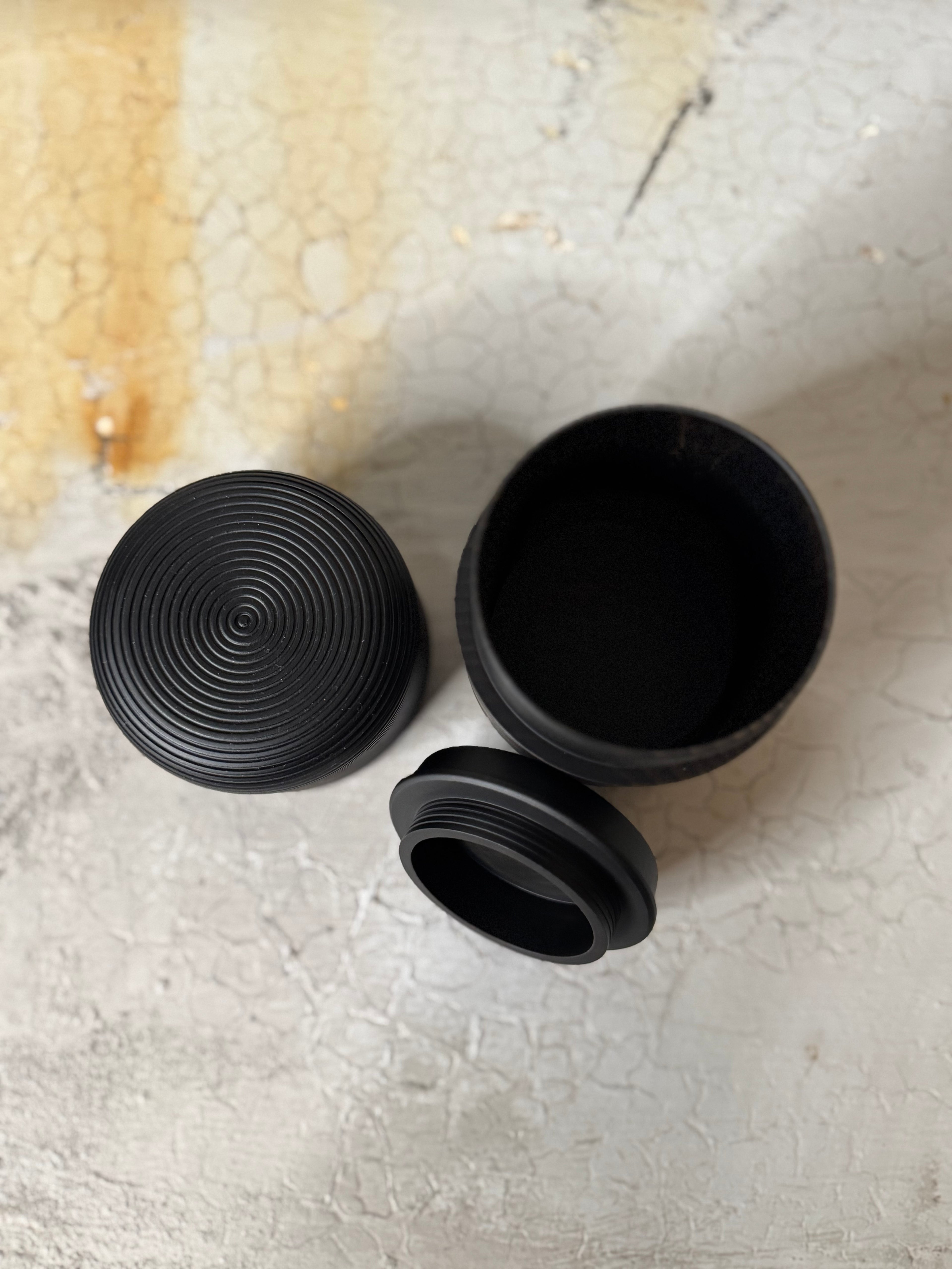 Karmi Tea Canister -  sumi black