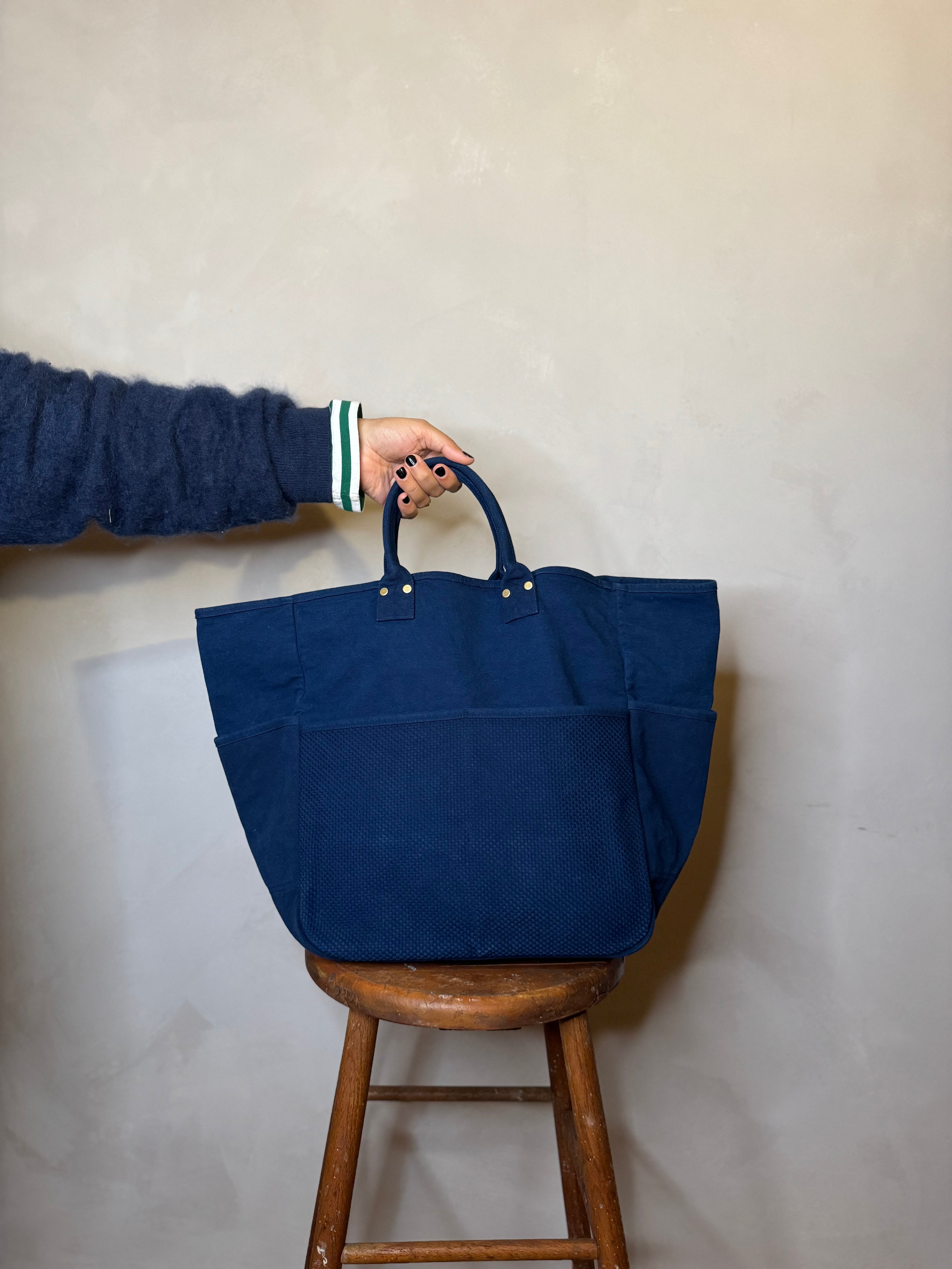 Indigo tote large