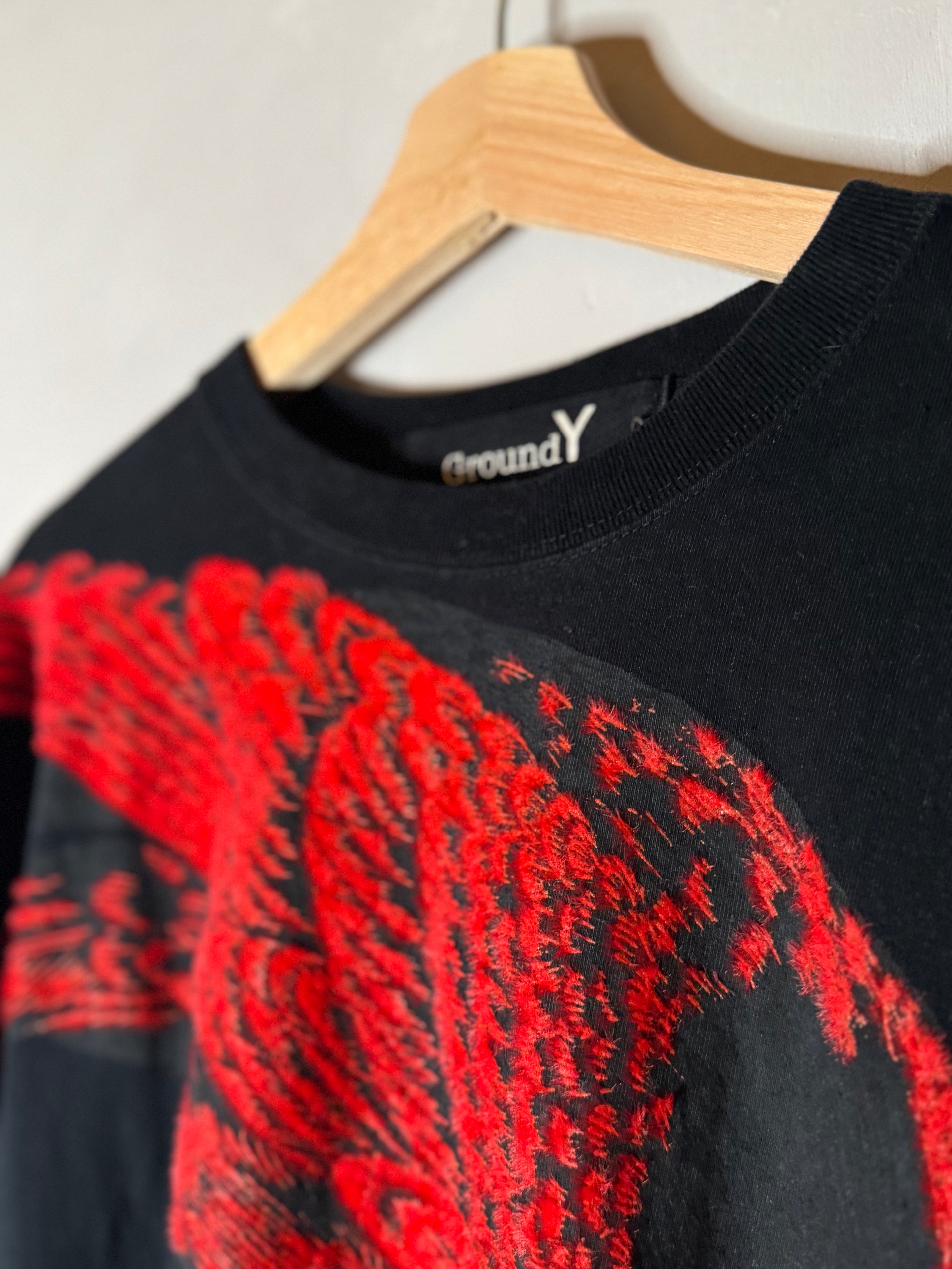 Ground Y by yohji yamamoto raven long sleeve t shirt