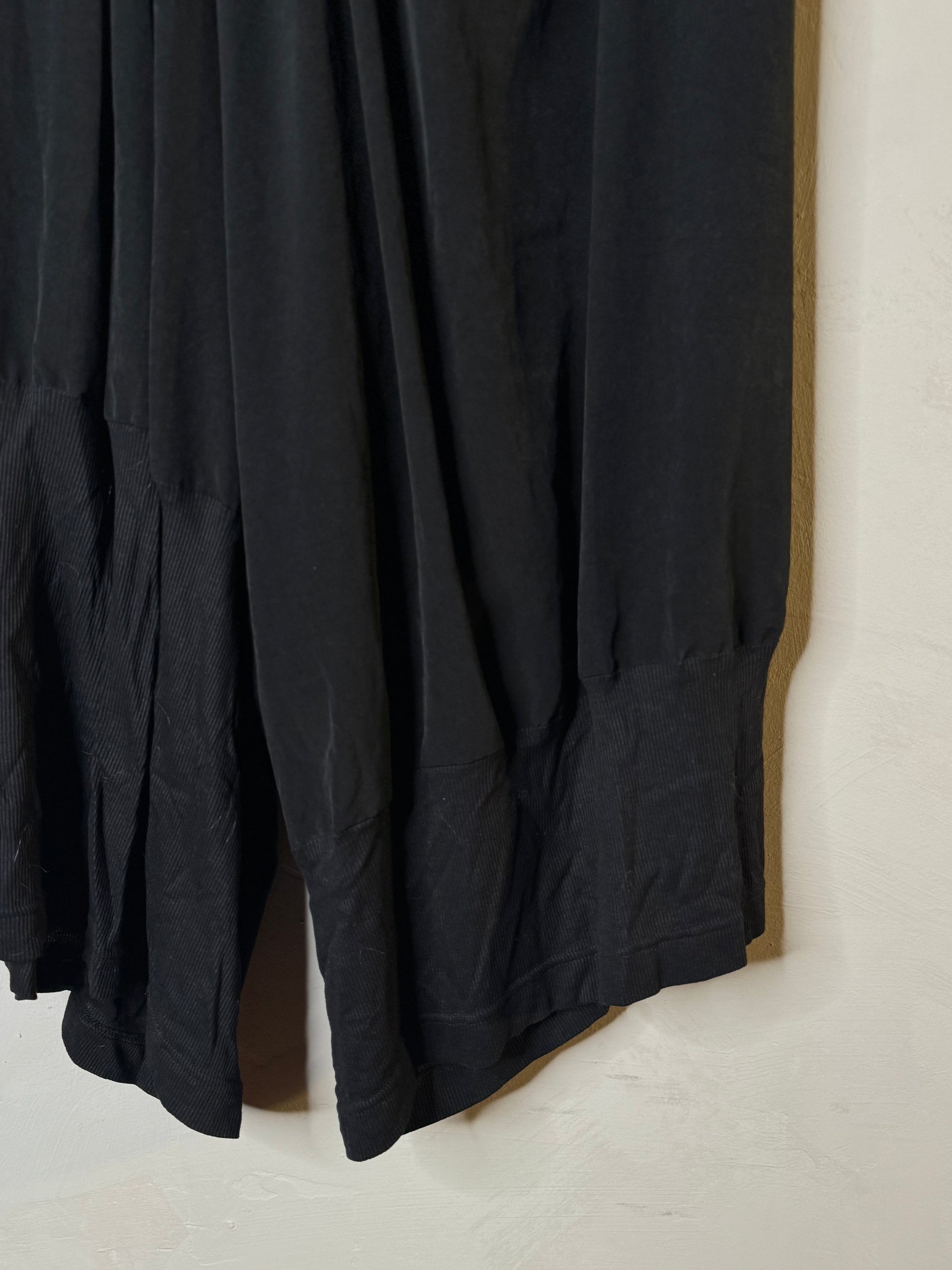 Y's by YOHJI YAMAMOTO black drop crotch pants