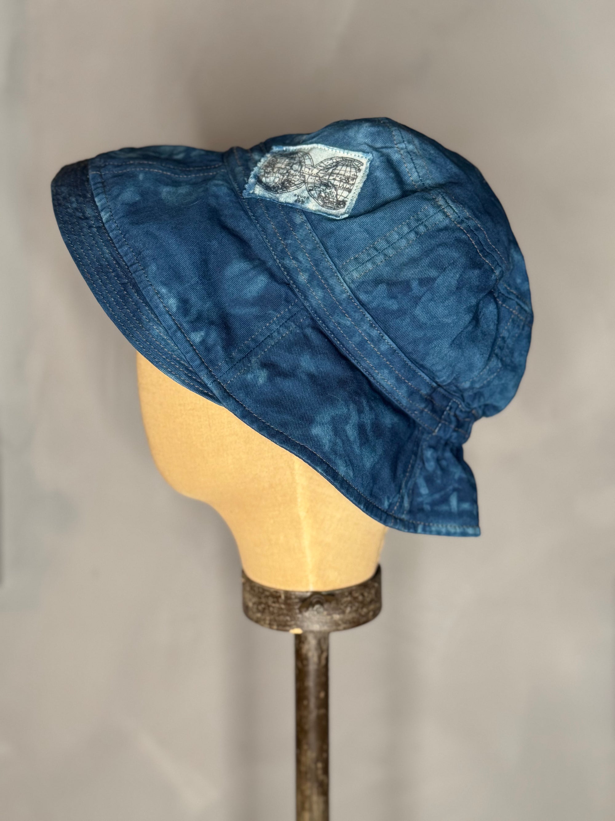 japanese indigo bucket hat