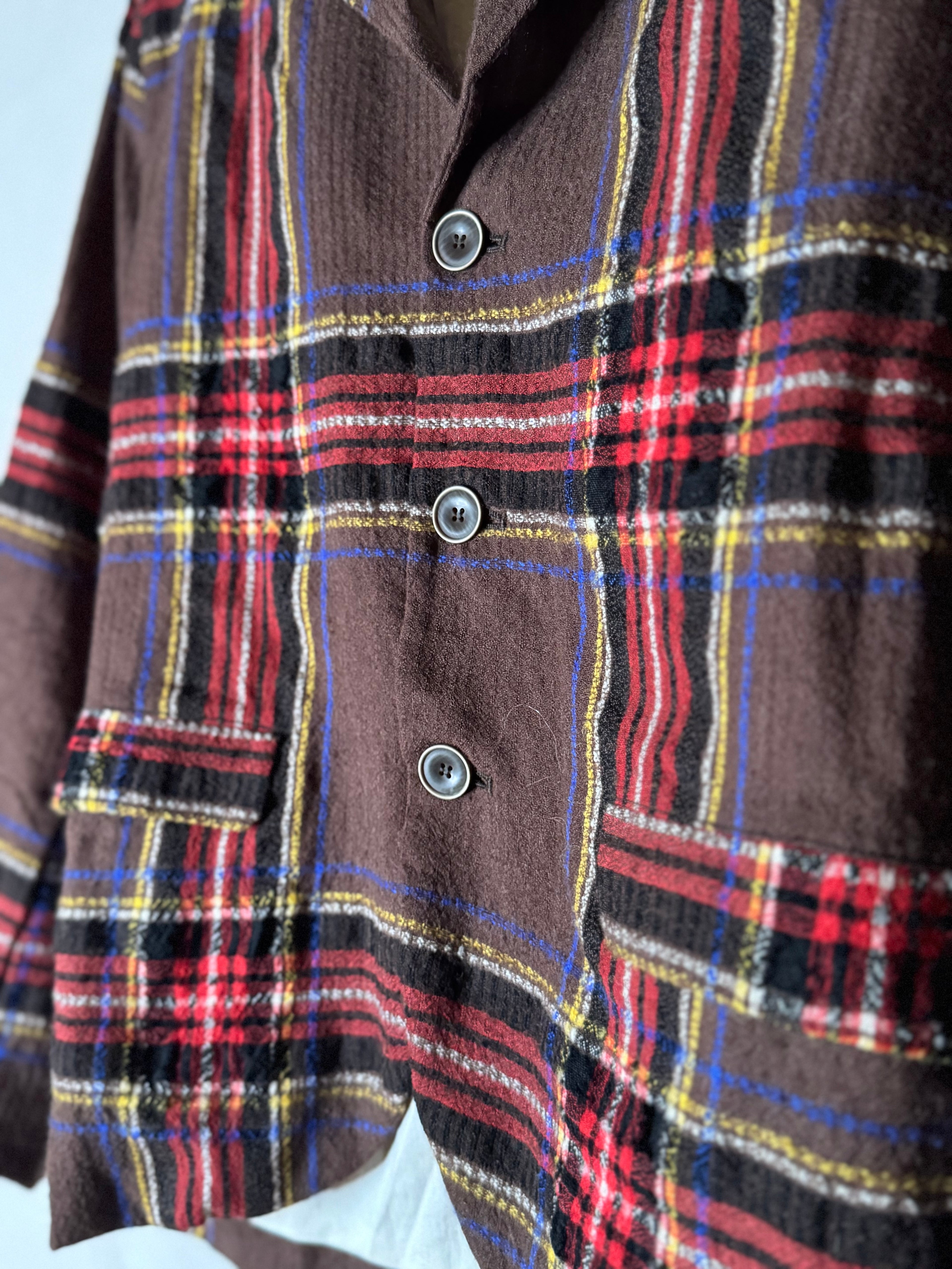 Ichi antiquites plaid blazer