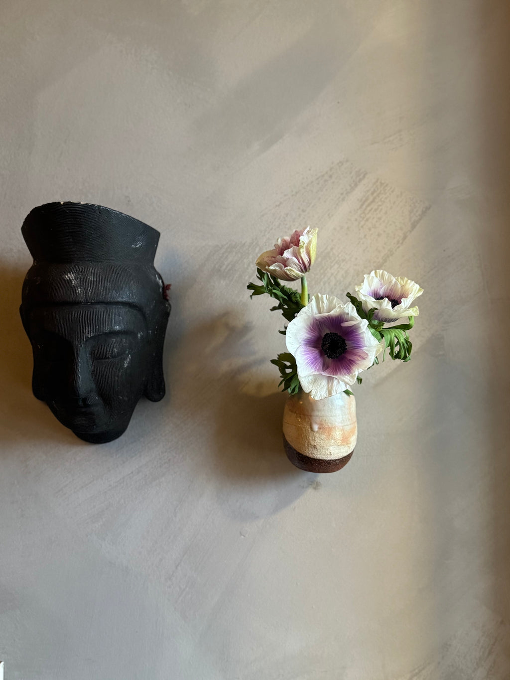 Japanese ceramic wall vase